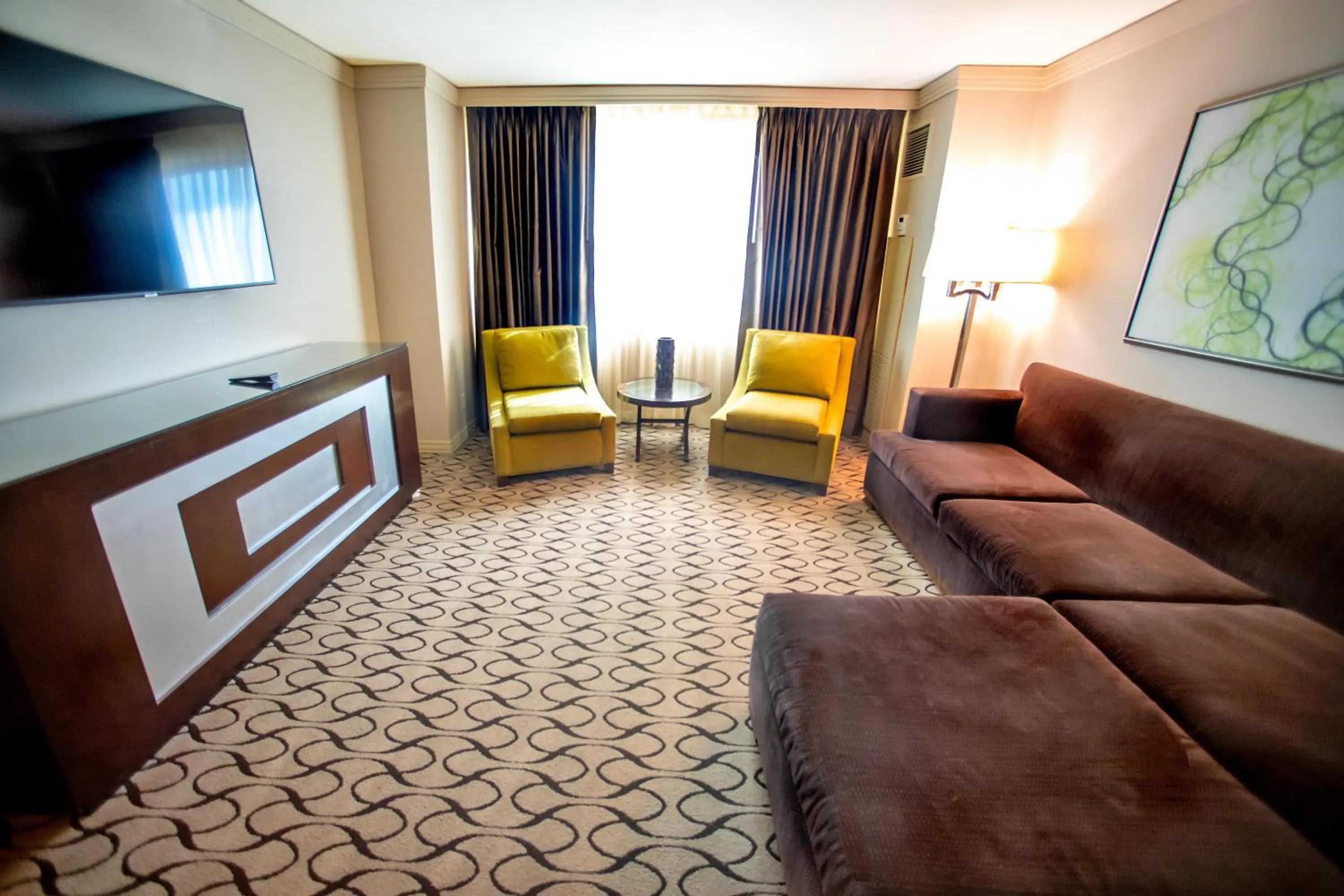 Seating area in Gold Strike Casino Resort