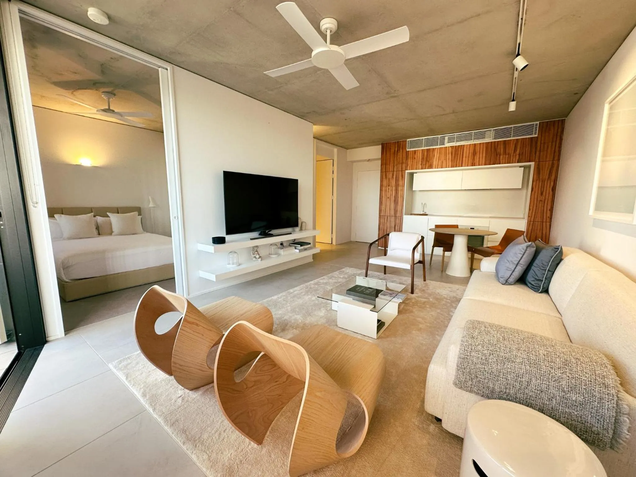 Bed in Hotel Ravesis