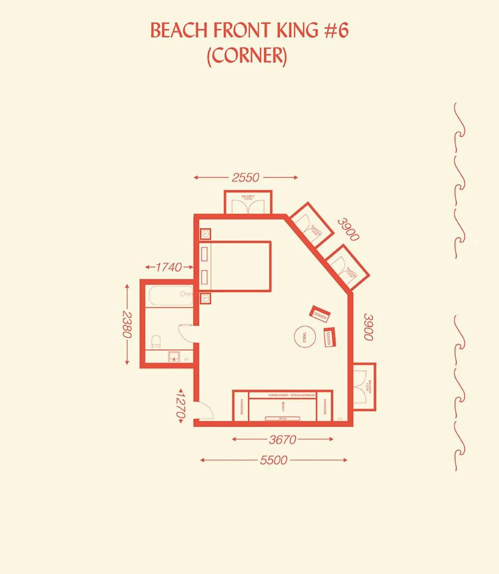 Floor plan in Hotel Ravesis