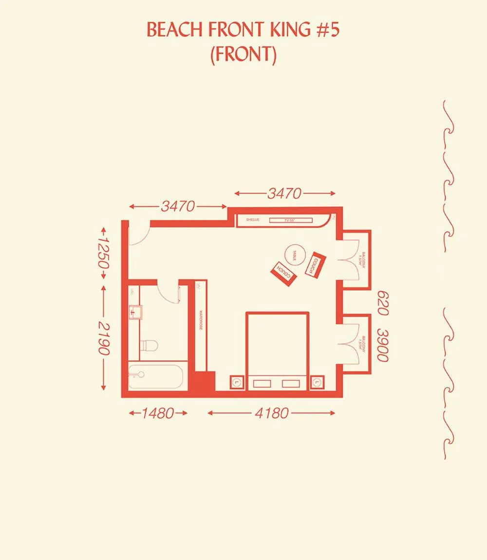 Floor plan in Hotel Ravesis
