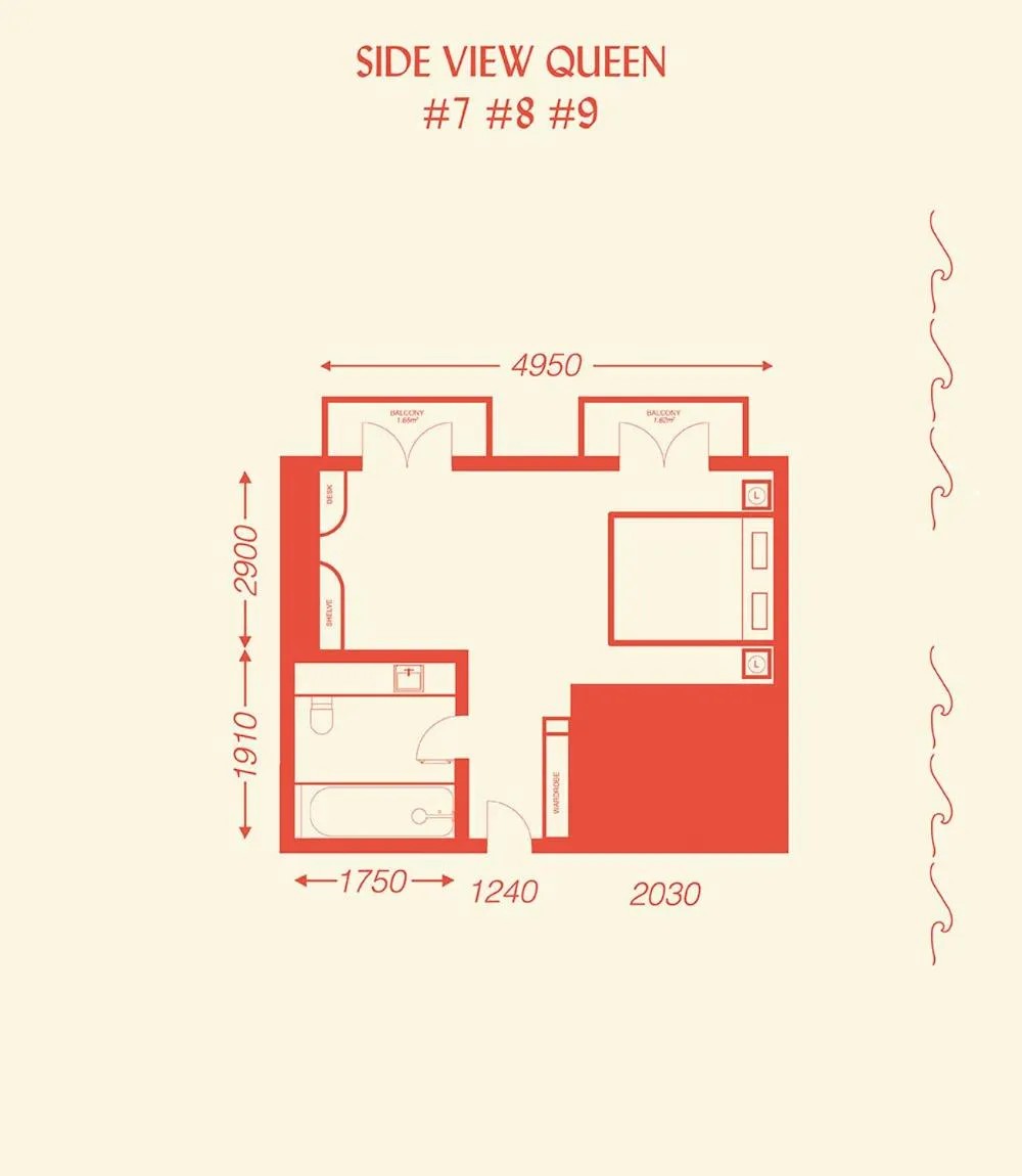 Floor plan in Hotel Ravesis