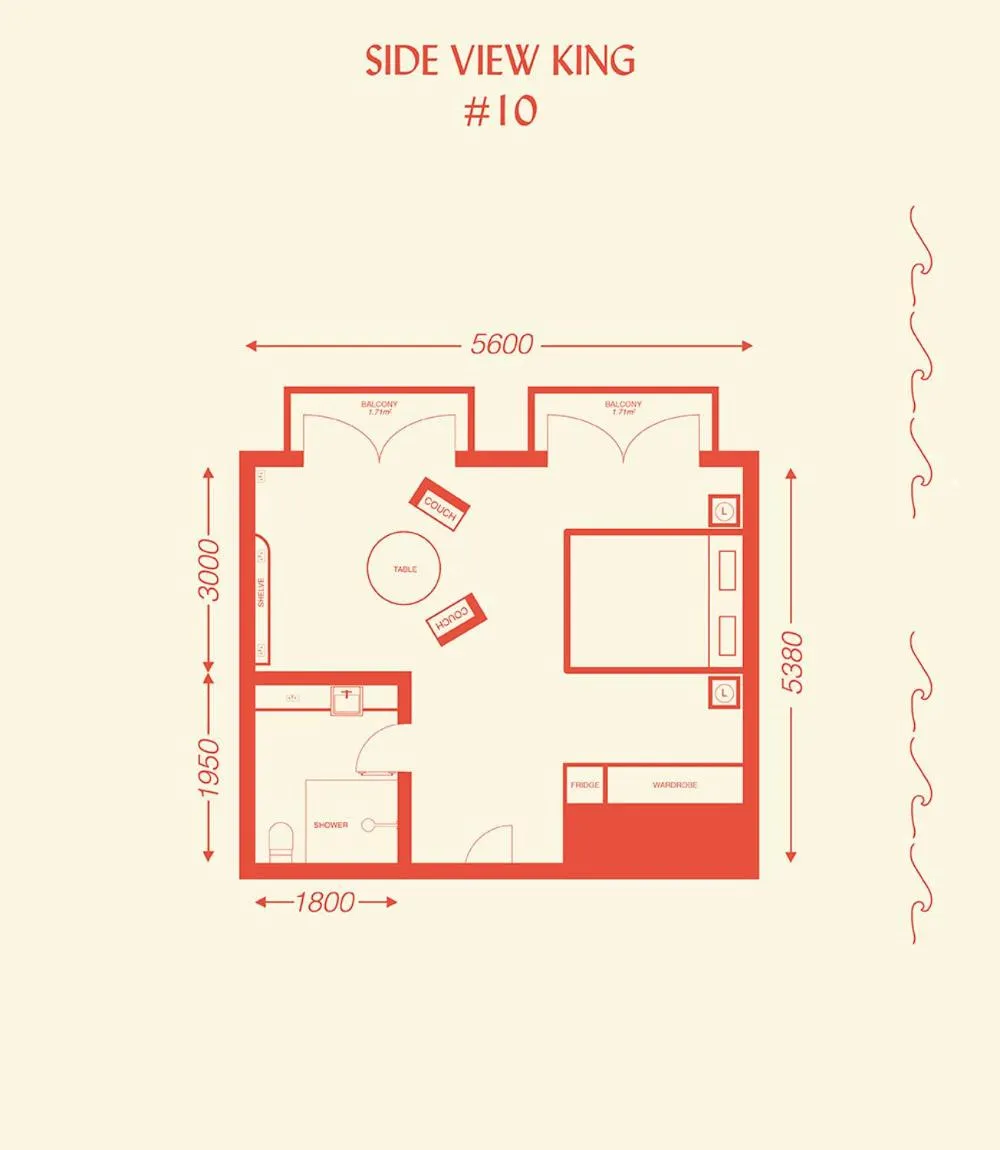 Floor plan in Hotel Ravesis