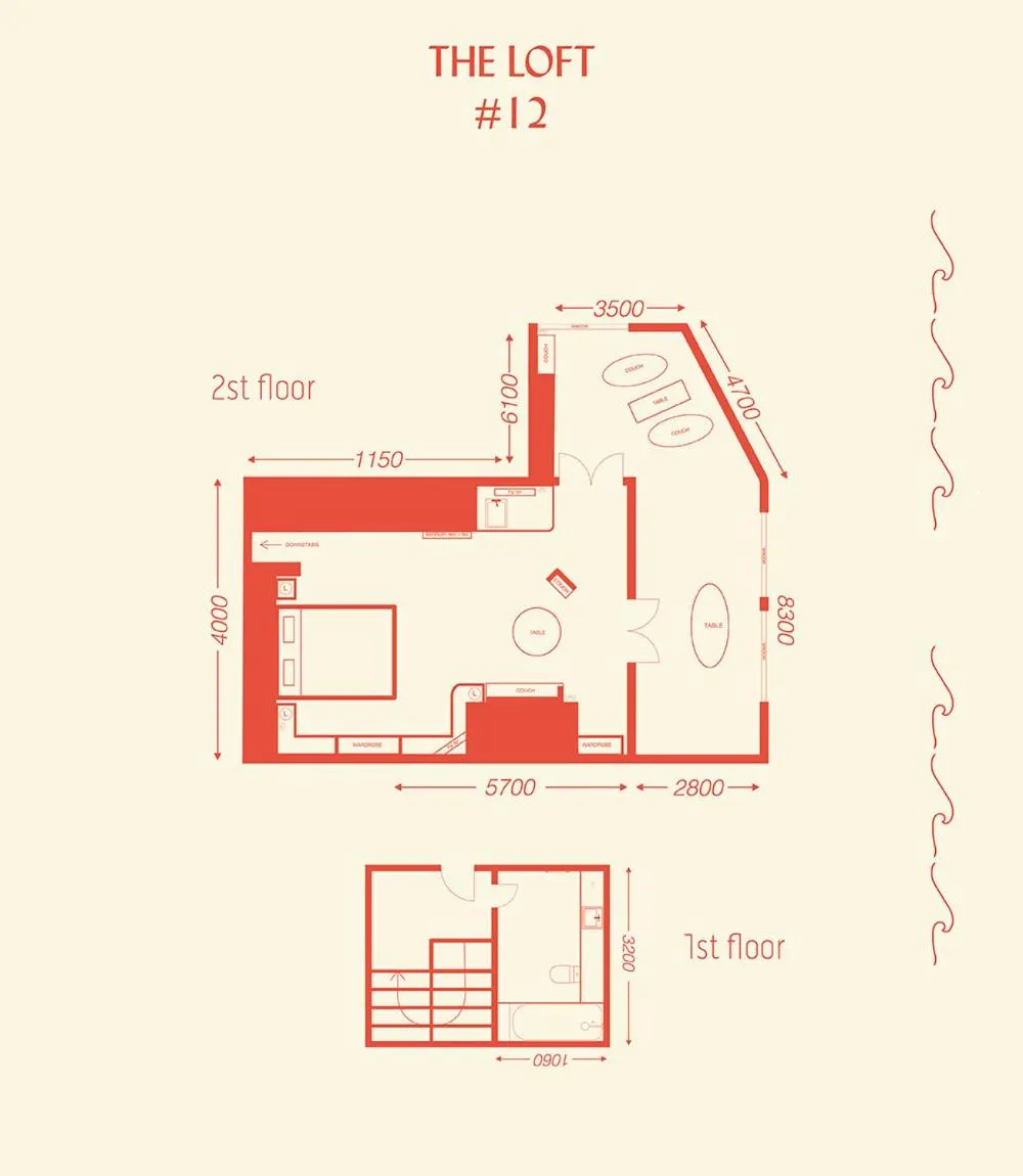 Floor plan in Hotel Ravesis
