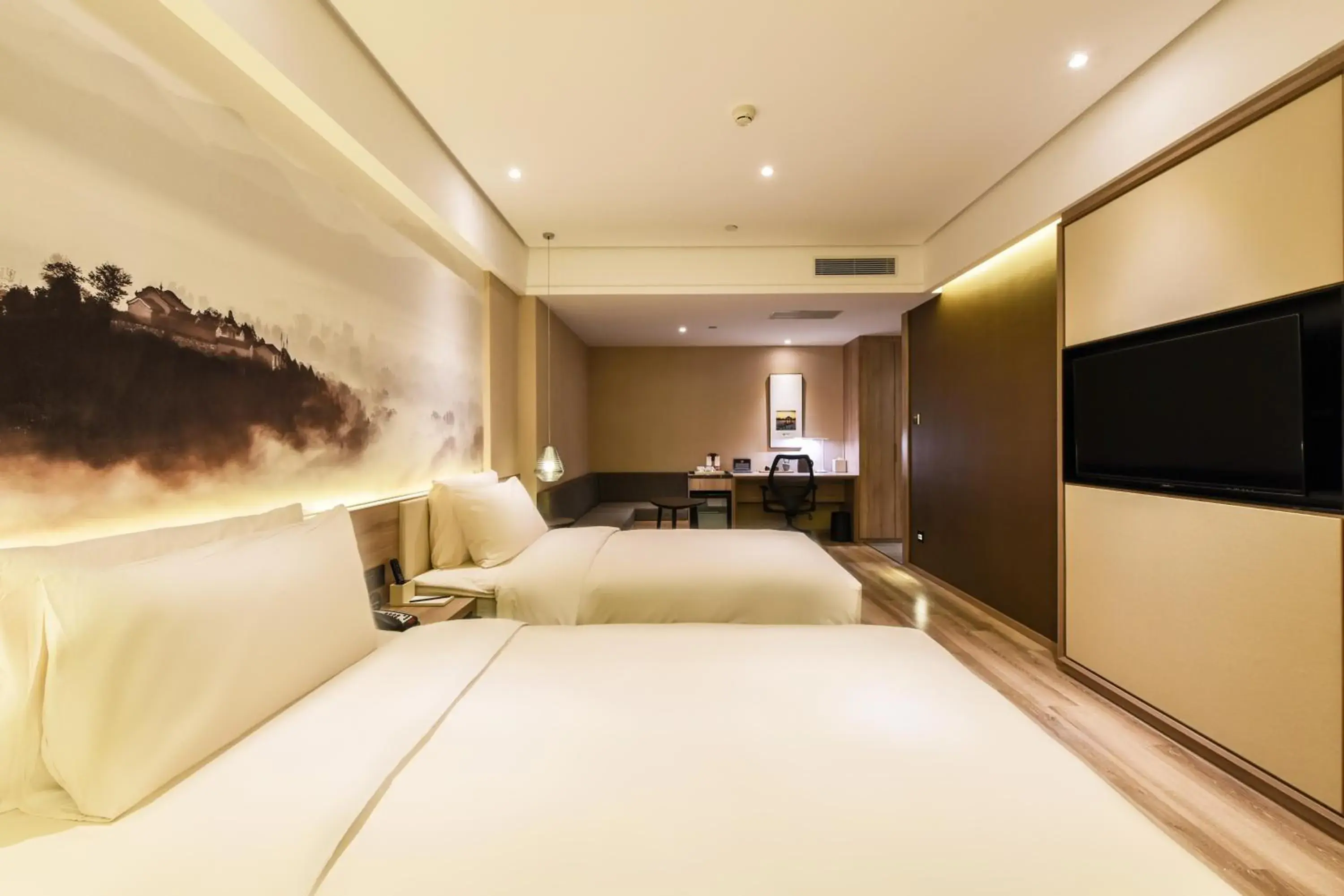 Bed in Atour Hotel Langfang Xichang Road Bed in Atour Hotel Langfang Xichang Road