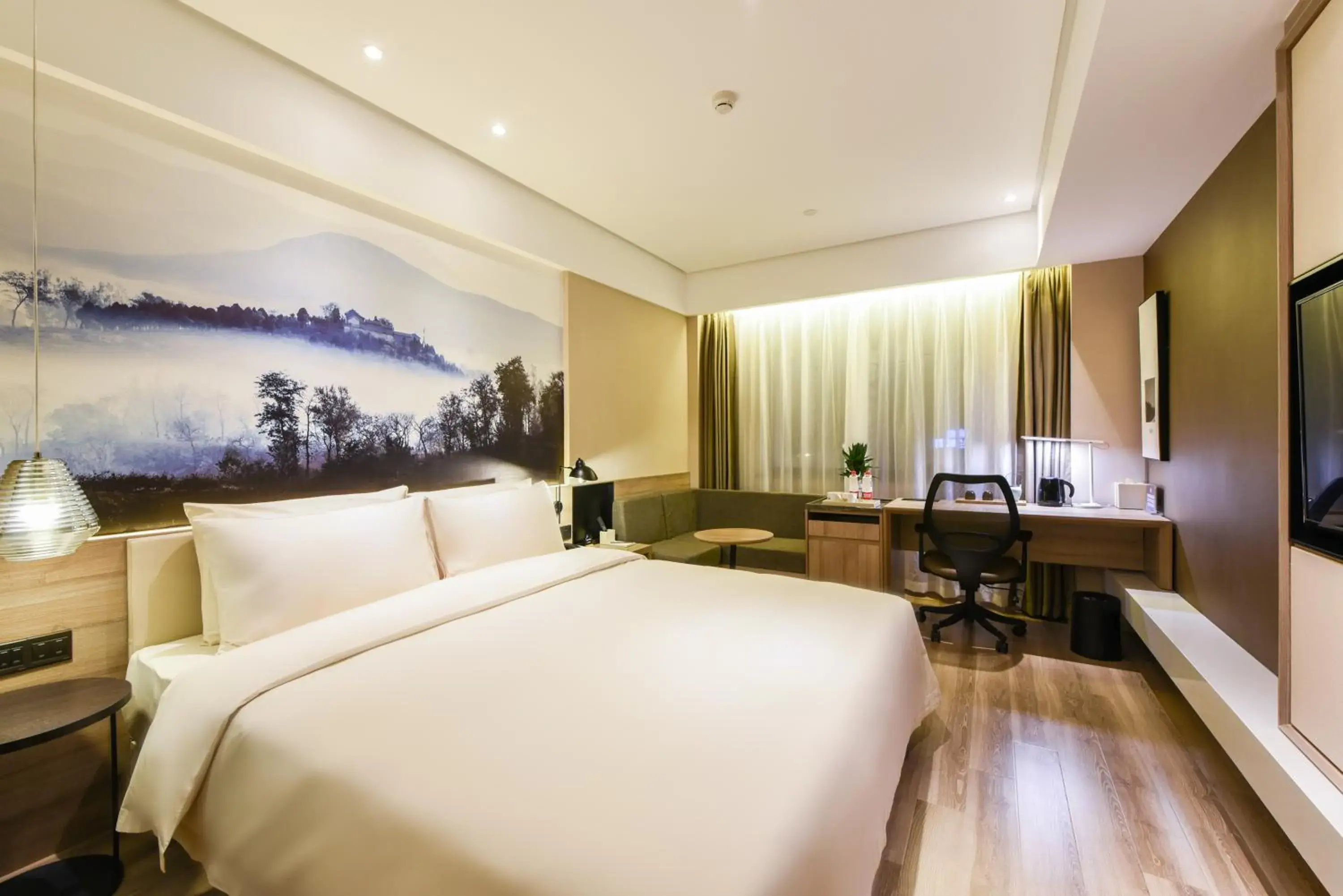 Bed in Atour Hotel Langfang Xichang Road Bed in Atour Hotel Langfang Xichang Road