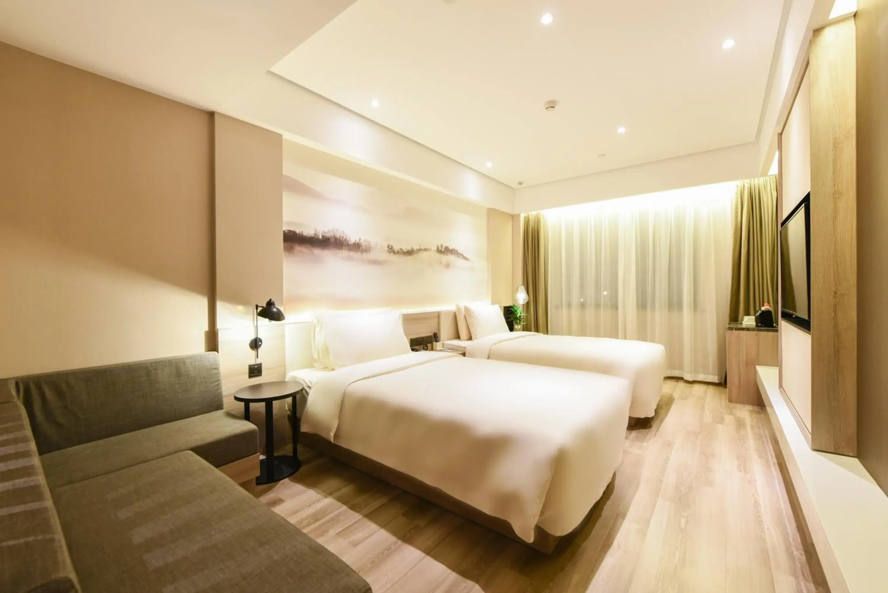 Bed in Atour Hotel Langfang Xichang Road Bed in Atour Hotel Langfang Xichang Road