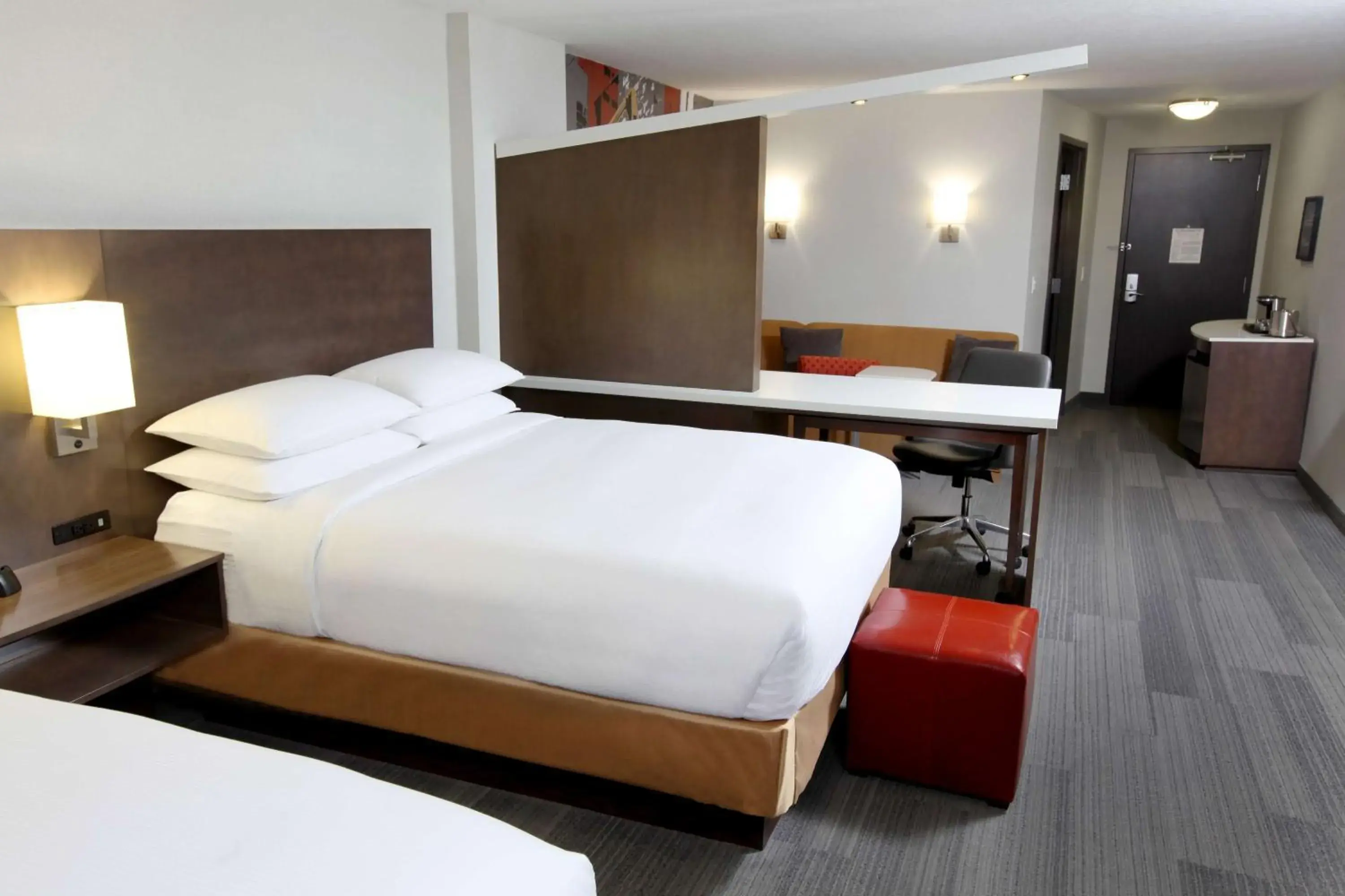 Queen Room with Two Queen Beds and Sofa Bed - Hearing Access in DoubleTree by Hilton West Fargo Sanford Medical Center Area Queen Room with Two Queen Beds and Sofa Bed - Hearing Access in DoubleTree by Hilton West Fargo Sanford Medical Center Area