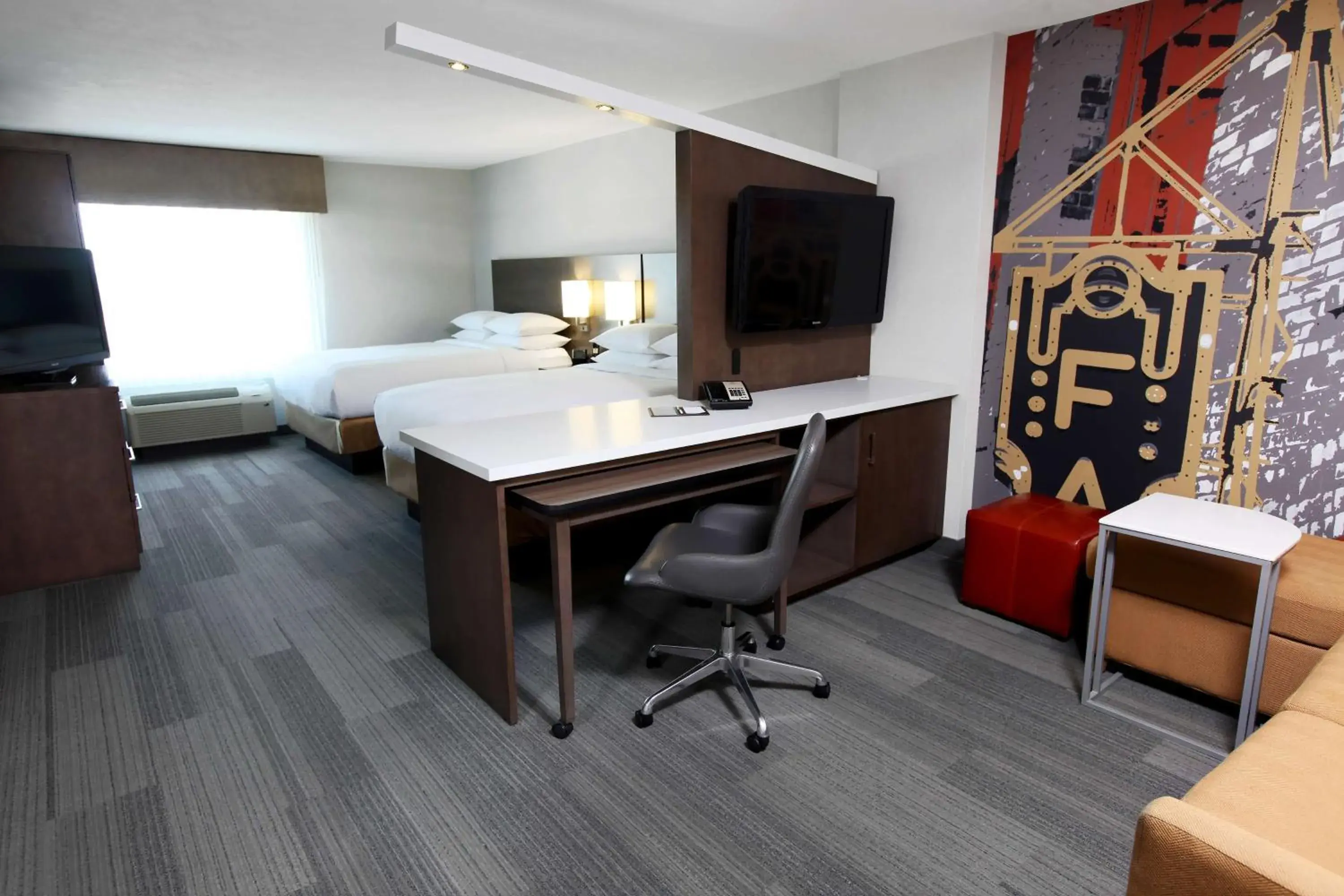 Queen Room with Two Queen Beds and Sofa Bed in DoubleTree by Hilton West Fargo Sanford Medical Center Area Queen Room with Two Queen Beds and Sofa Bed in DoubleTree by Hilton West Fargo Sanford Medical Center Area