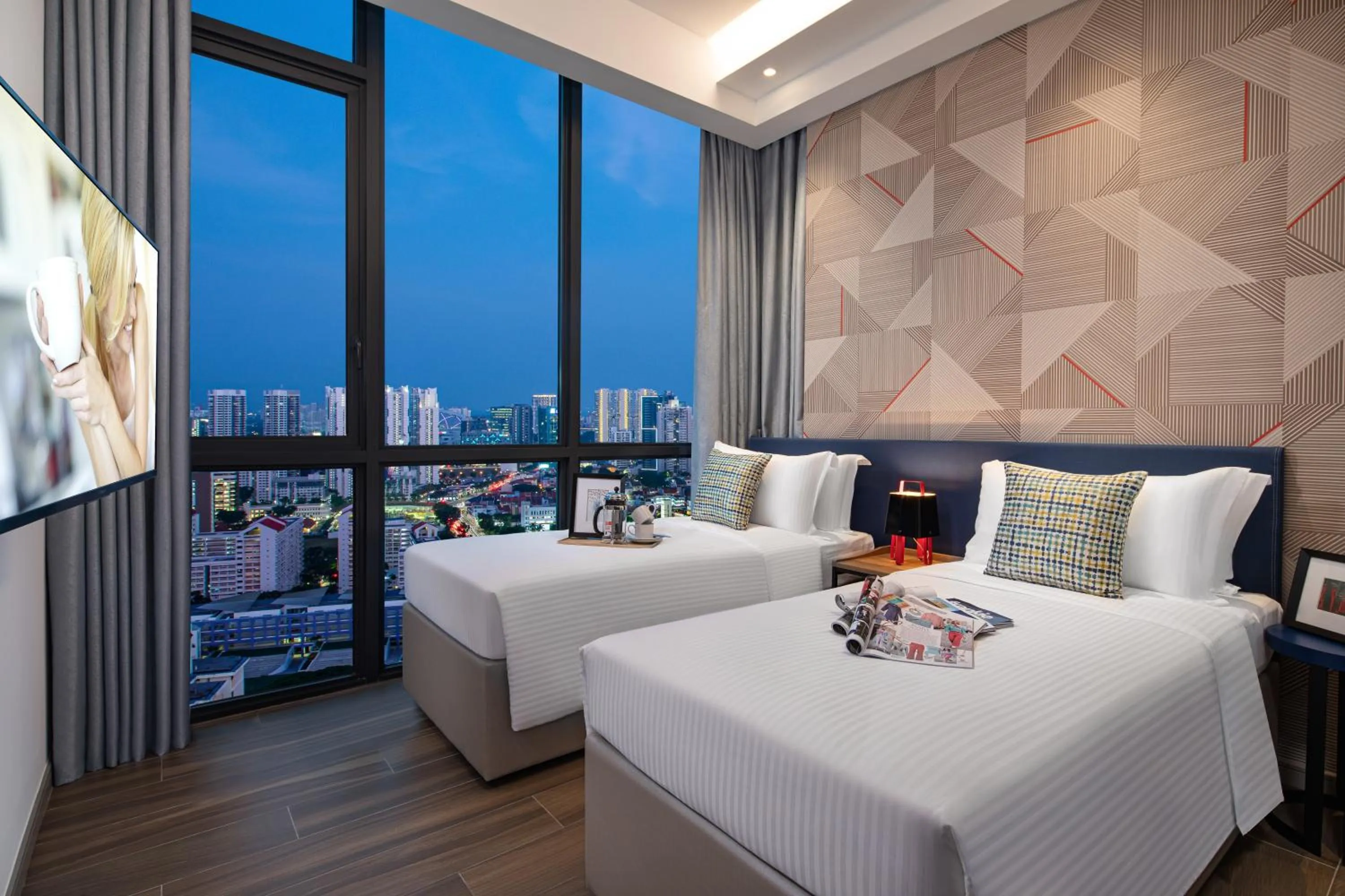 Bedroom, Bed in Citadines Balestier Singapore