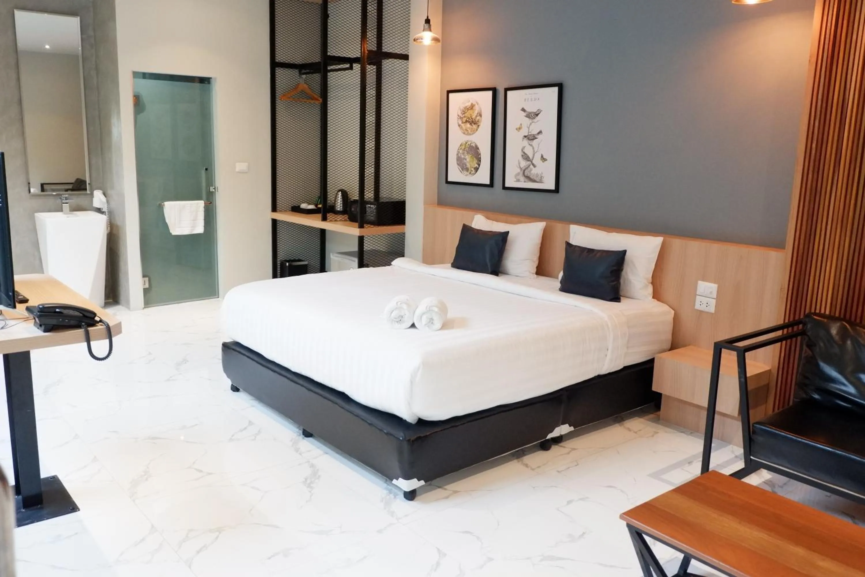 Bed in Chill D Resort Buriram