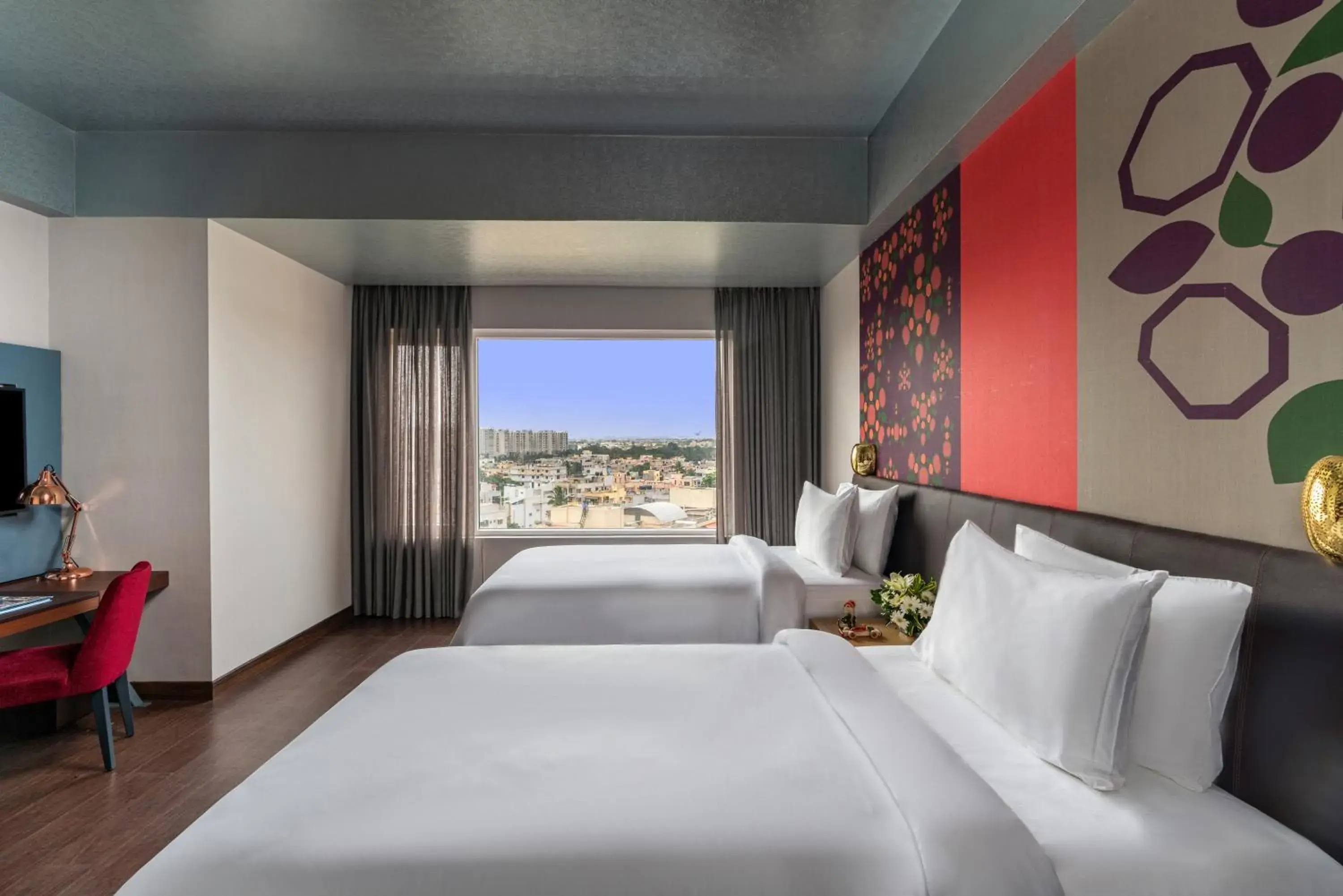 View (from property/room), Bed in Grand Mercure Bengaluru at Gopalan Mall - An Accor Brand View (from property/room), Bed in Grand Mercure Bengaluru at Gopalan Mall - An Accor Brand