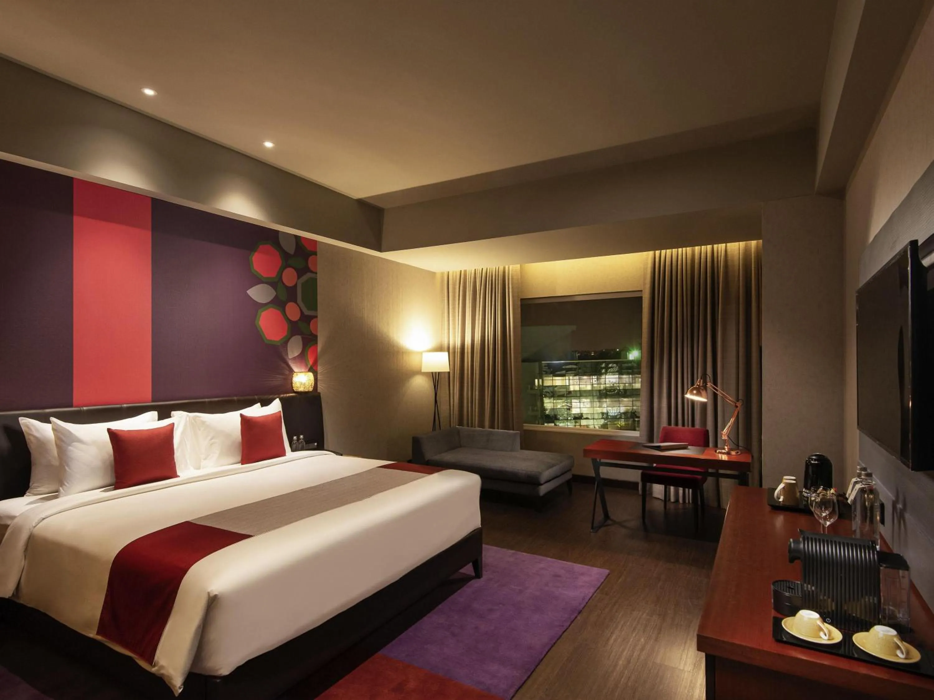 Bedroom, Bed in Grand Mercure Bengaluru at Gopalan Mall - An Accor Brand