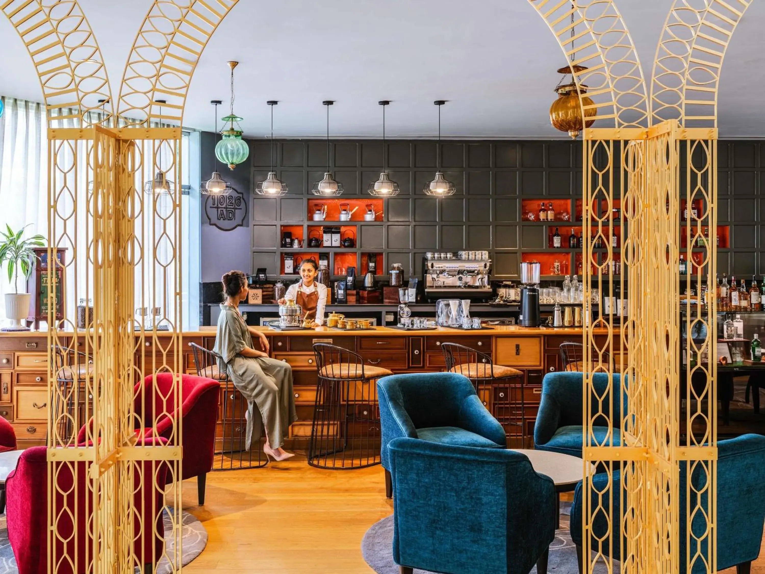 Lounge or bar in Grand Mercure Bengaluru at Gopalan Mall - An Accor Brand Lounge or bar in Grand Mercure Bengaluru at Gopalan Mall - An Accor Brand