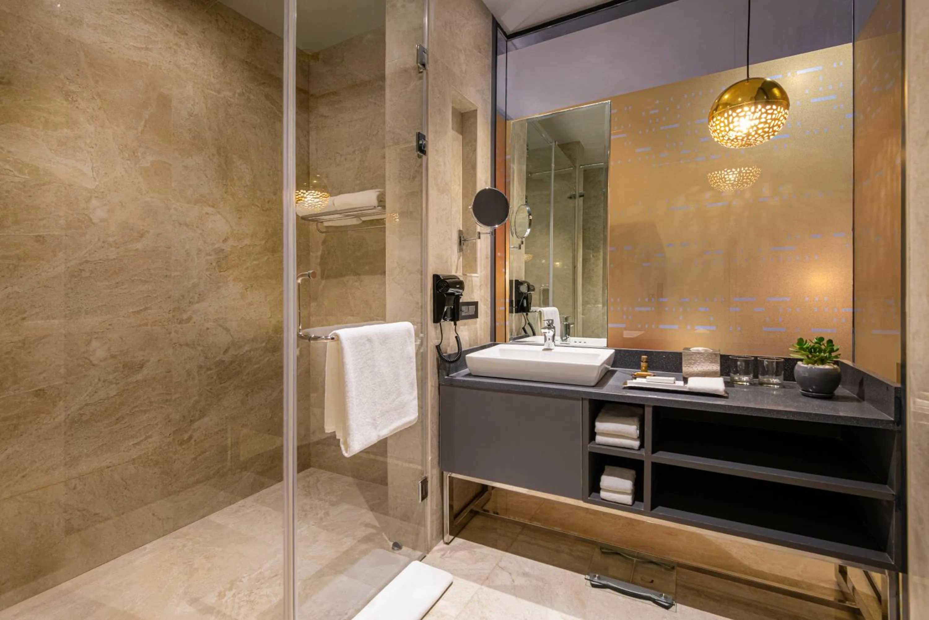 Bathroom in Grand Mercure Bengaluru at Gopalan Mall - An Accor Brand