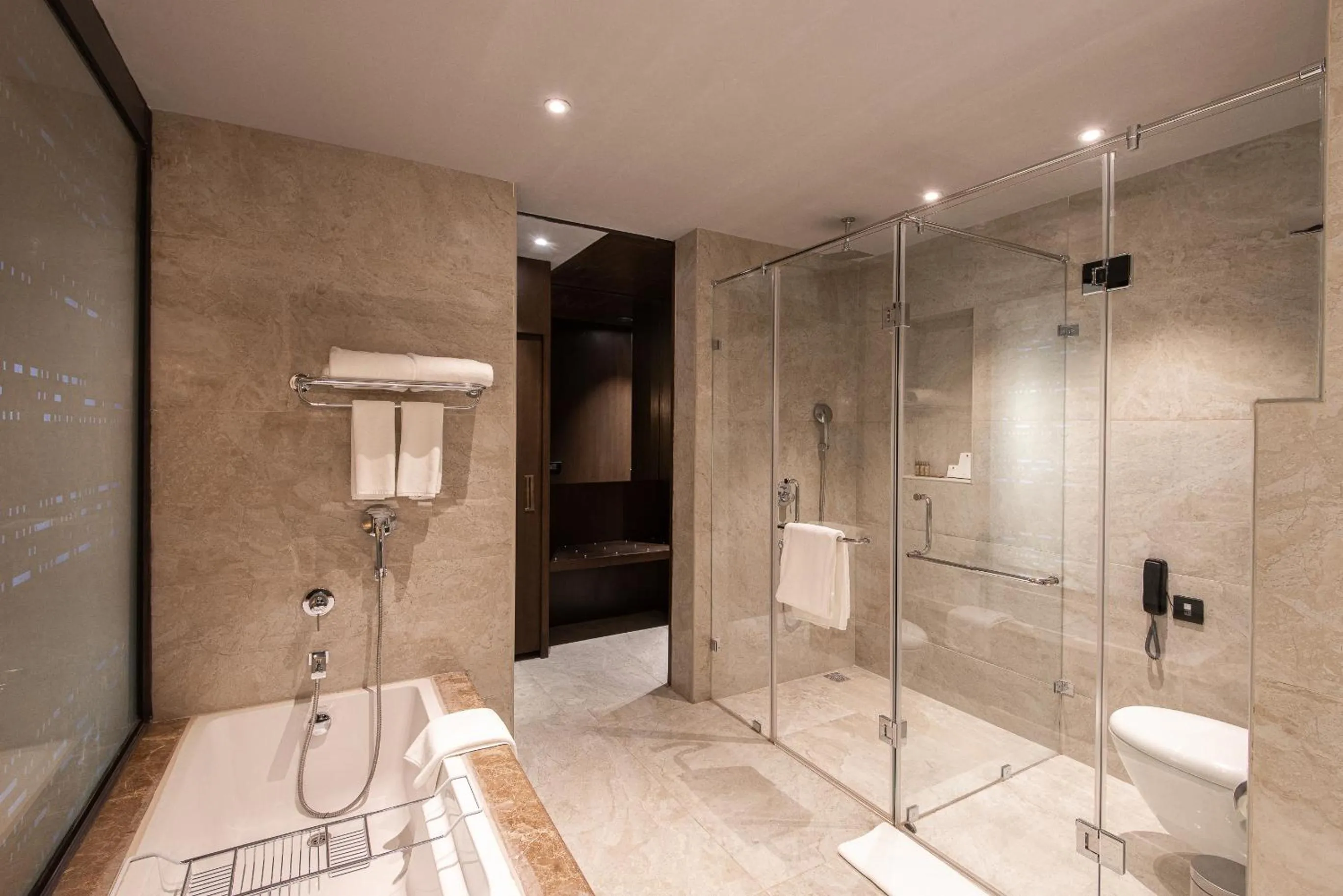 Bathroom in Grand Mercure Bengaluru at Gopalan Mall - An Accor Brand