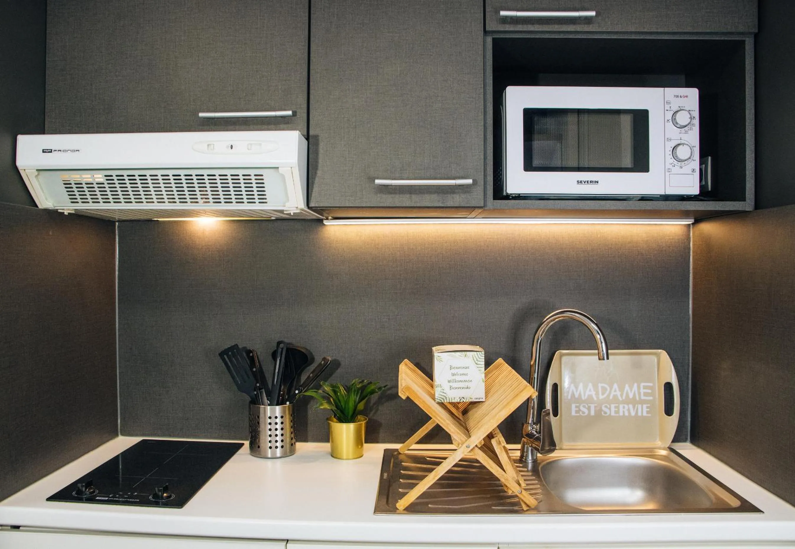 Kitchen or kitchenette in Twenty Business Flats Villejuif Croizat