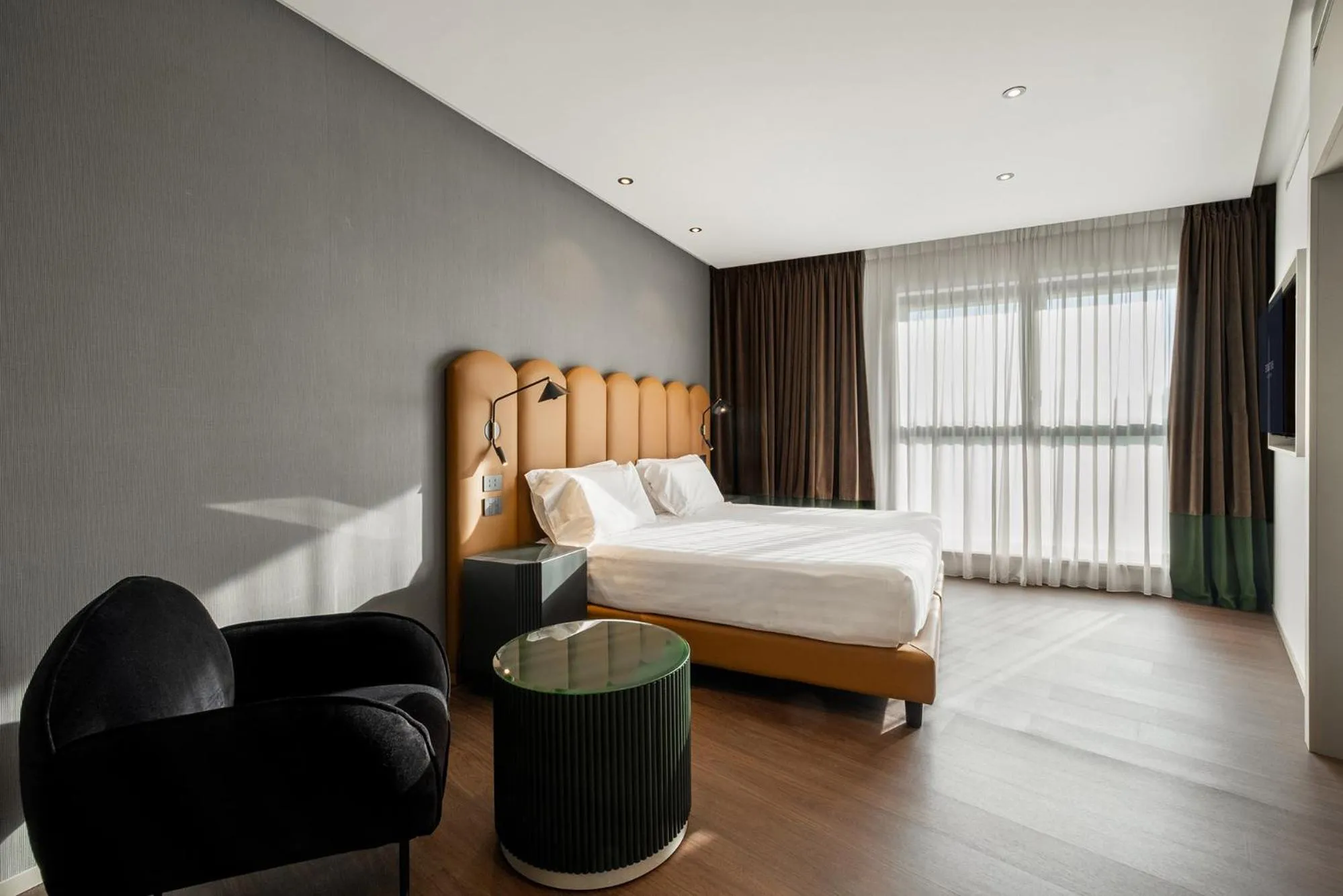 Bed in Eurostars Matera La Suite