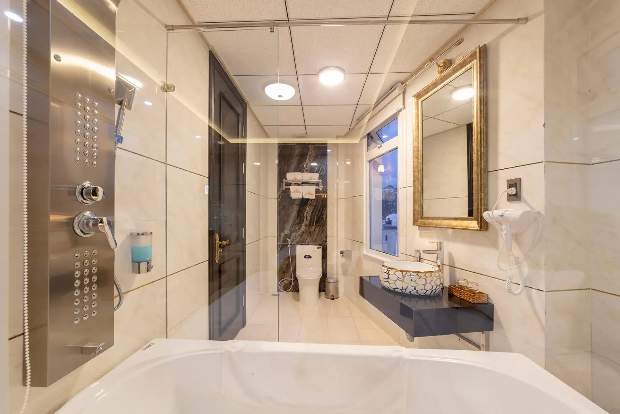 Bathroom in Queen T&T Dalat Hotel Bathroom in Queen T&T Dalat Hotel