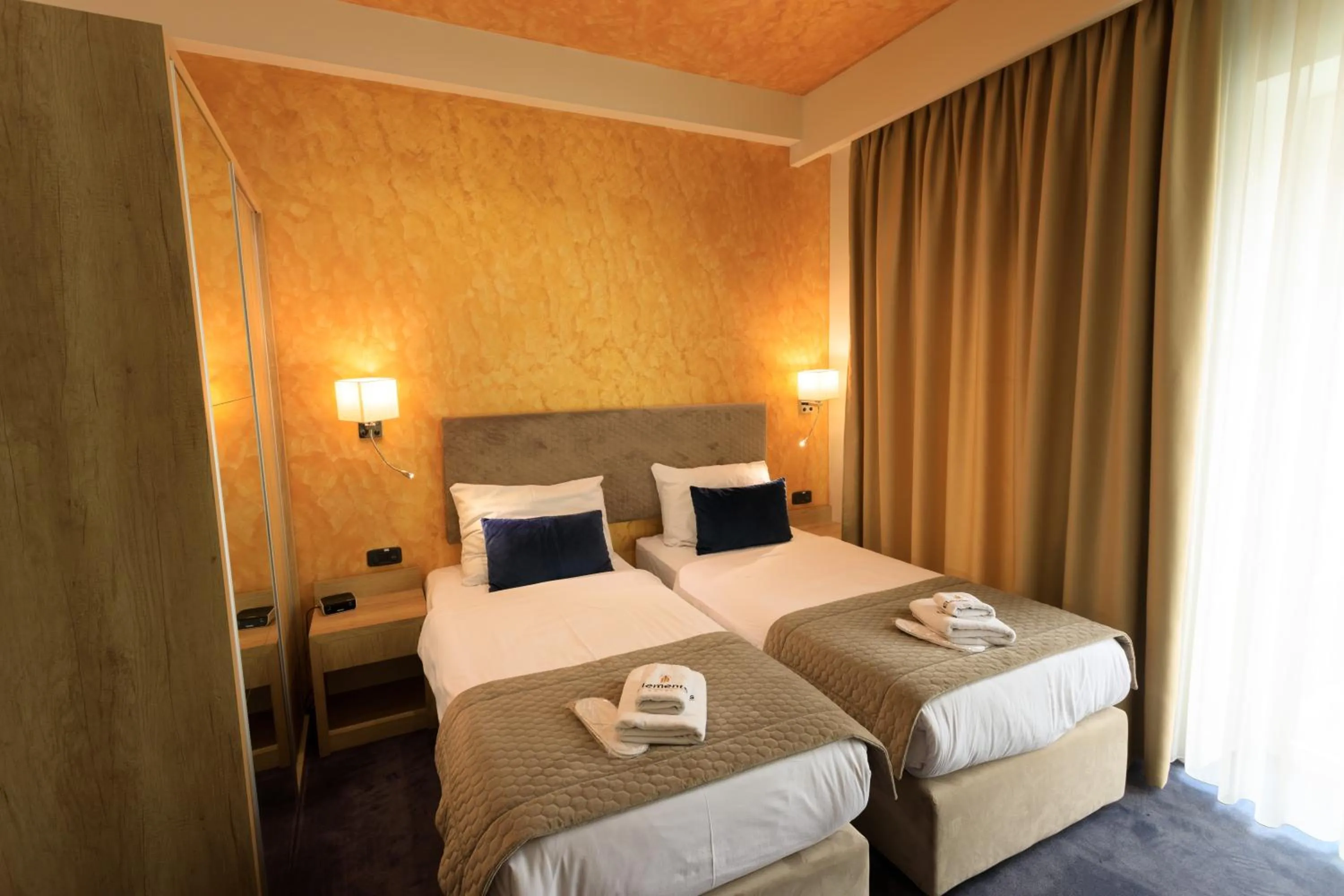 Bed in Hotel Elements