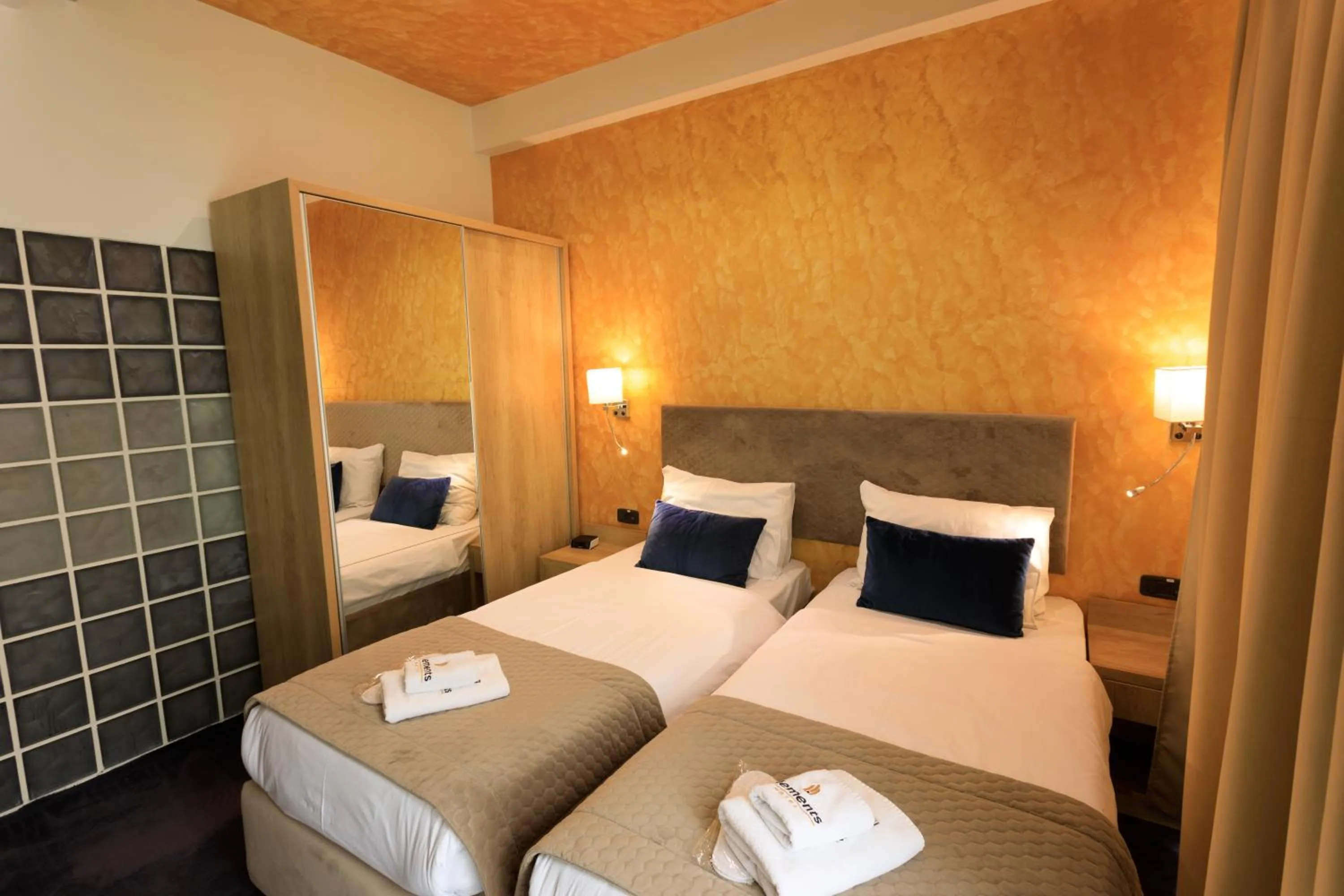 Bed in Hotel Elements