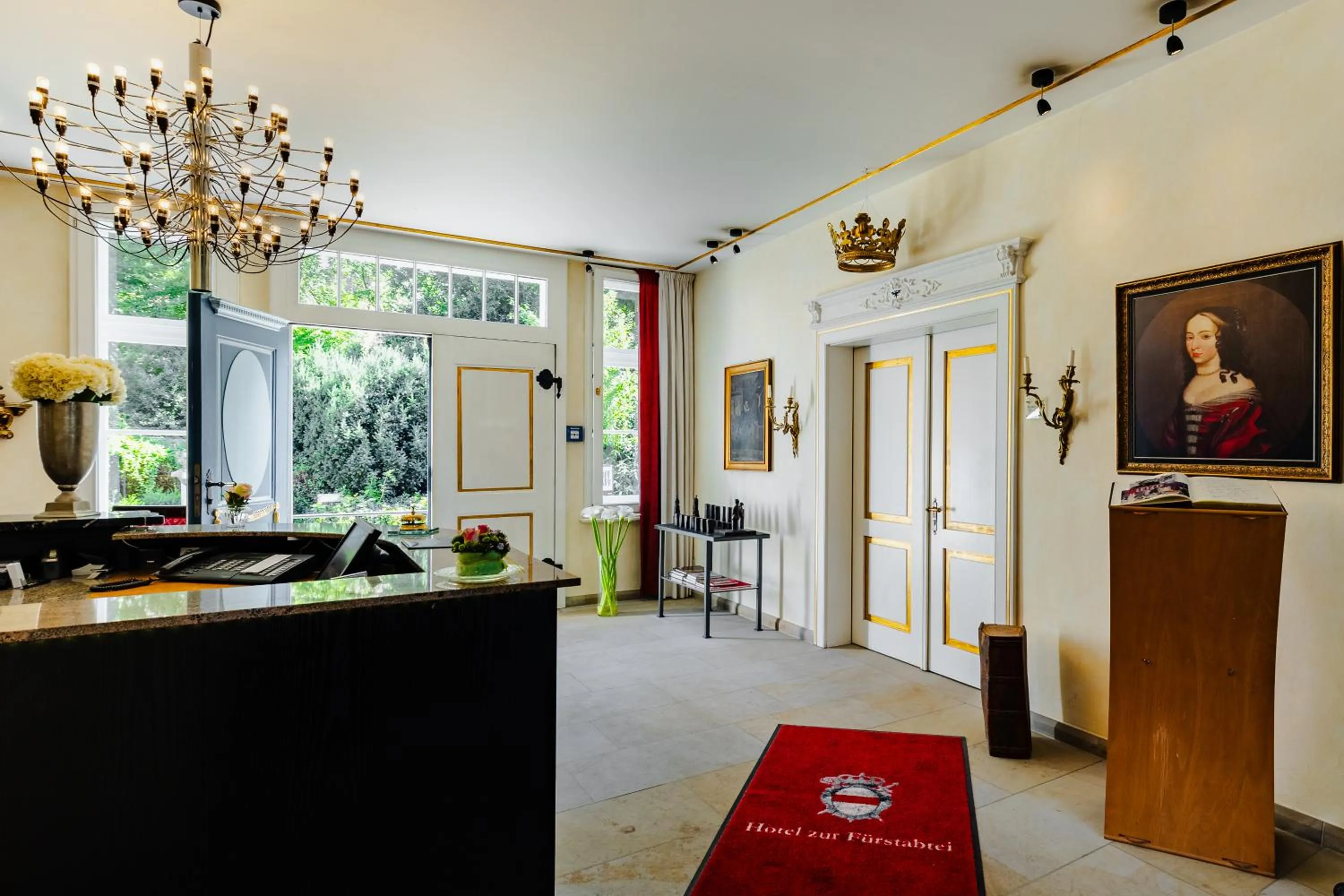 Lobby or reception in Hotel zur Fürstabtei
