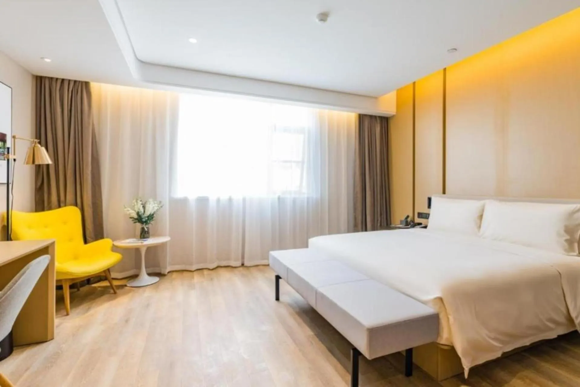 Bed in Atour S Hotel Lujiazui Oriental Pearl Shanghai