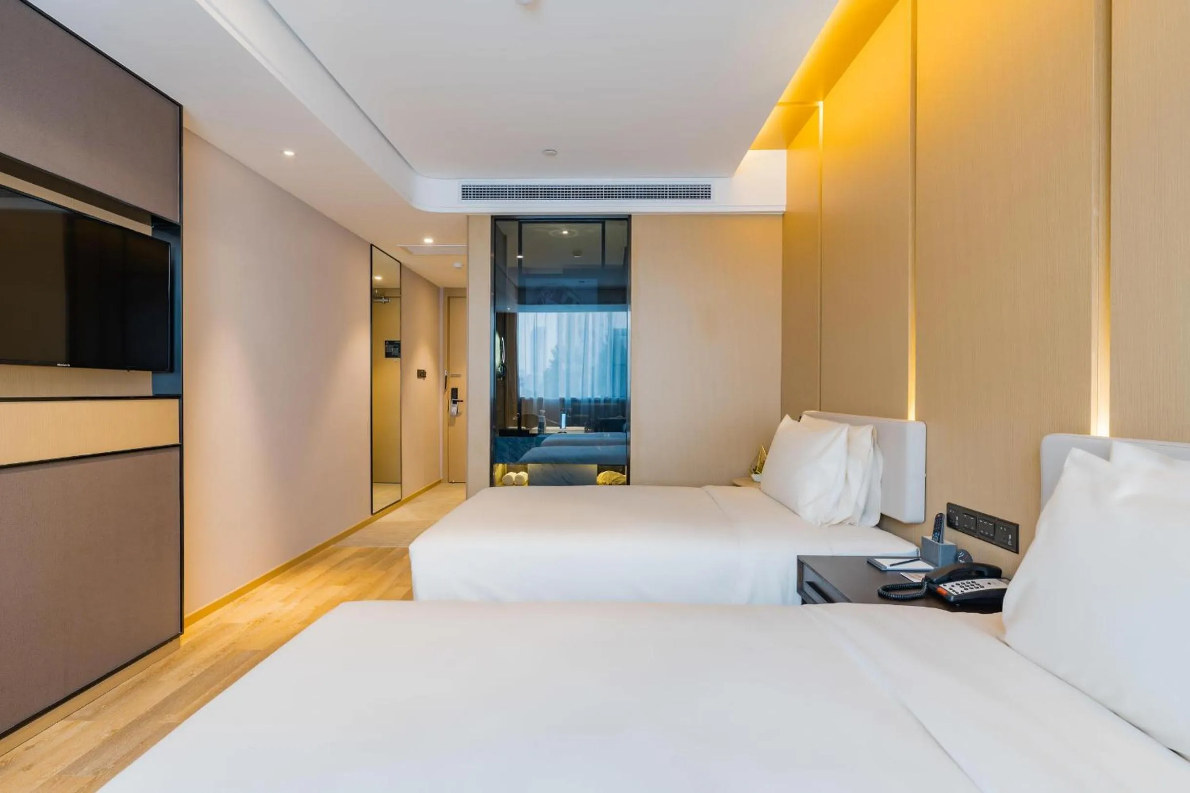 Bed in Atour S Hotel Lujiazui Oriental Pearl Shanghai