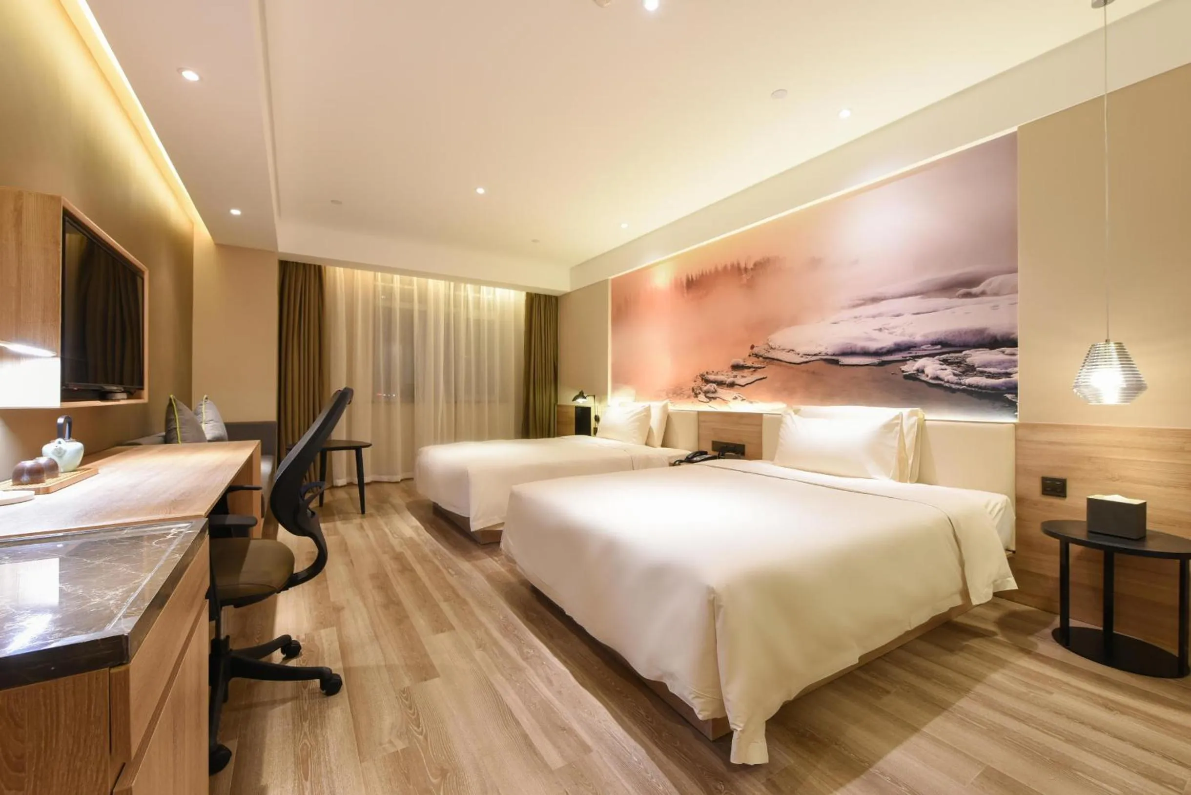 Bed in Atour Hotel High Tech Changchun