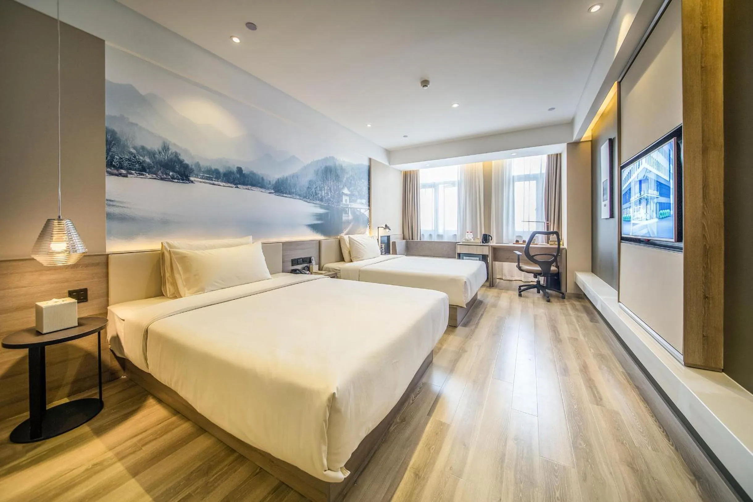 Bed in Atour Hotel Shengtai West Road South Railway Station Nanjing