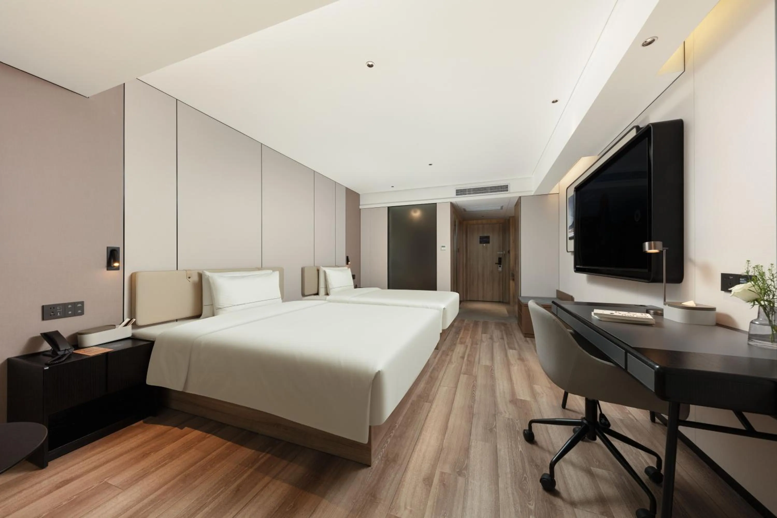 Bed in Atour Hotel New International Expo Center Longyang Road Shanghai