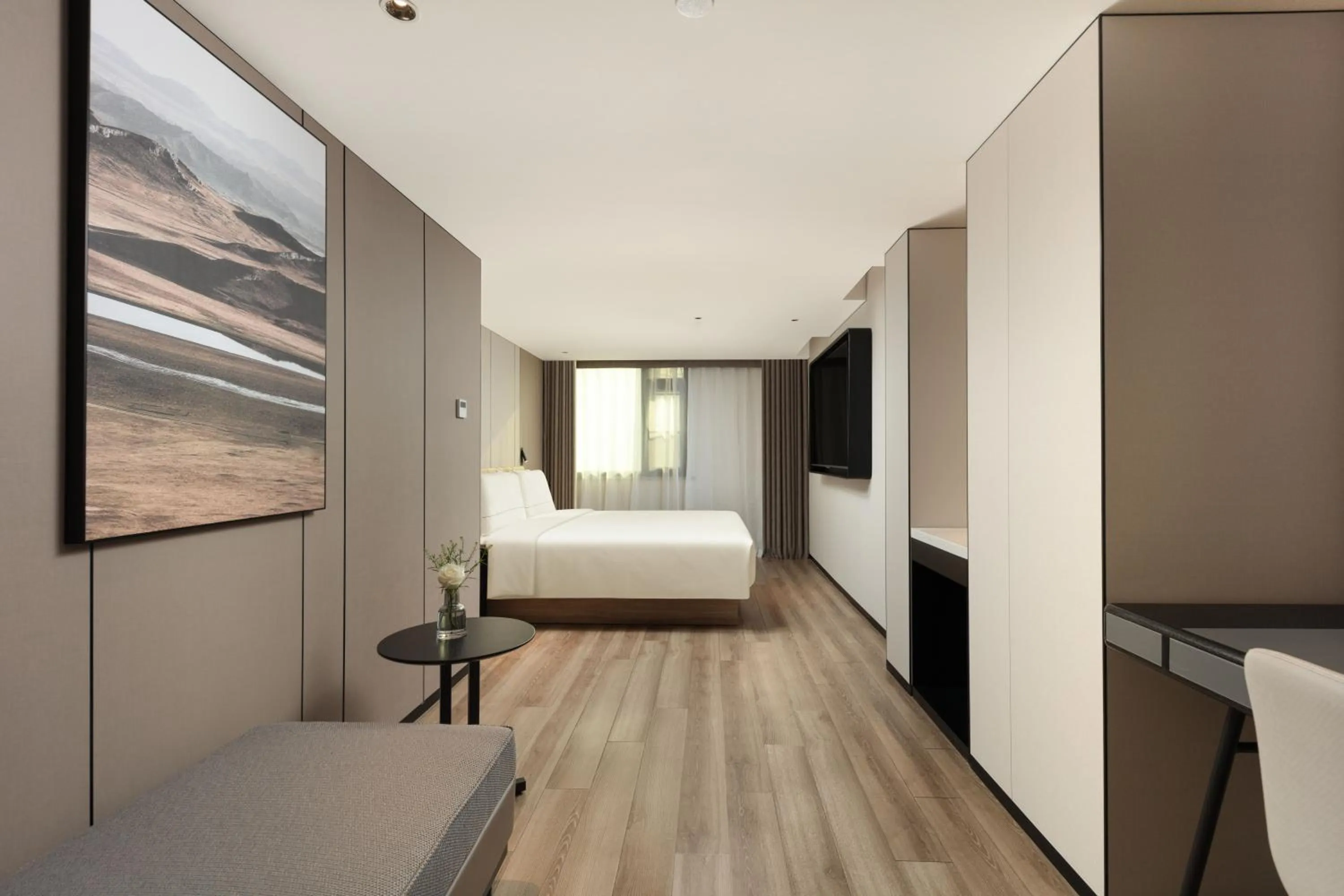 Bed in Atour Hotel New International Expo Center Longyang Road Shanghai