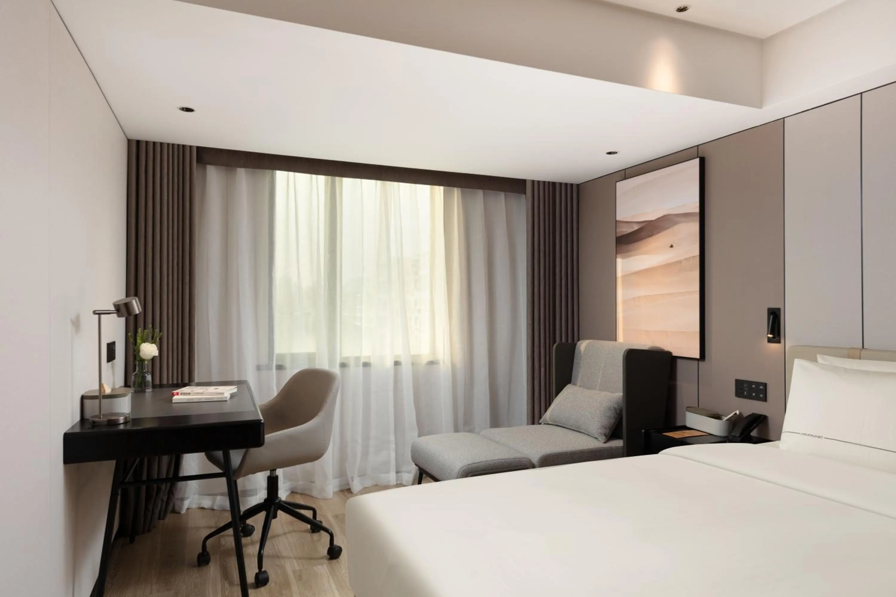 Bed in Atour Hotel New International Expo Center Longyang Road Shanghai