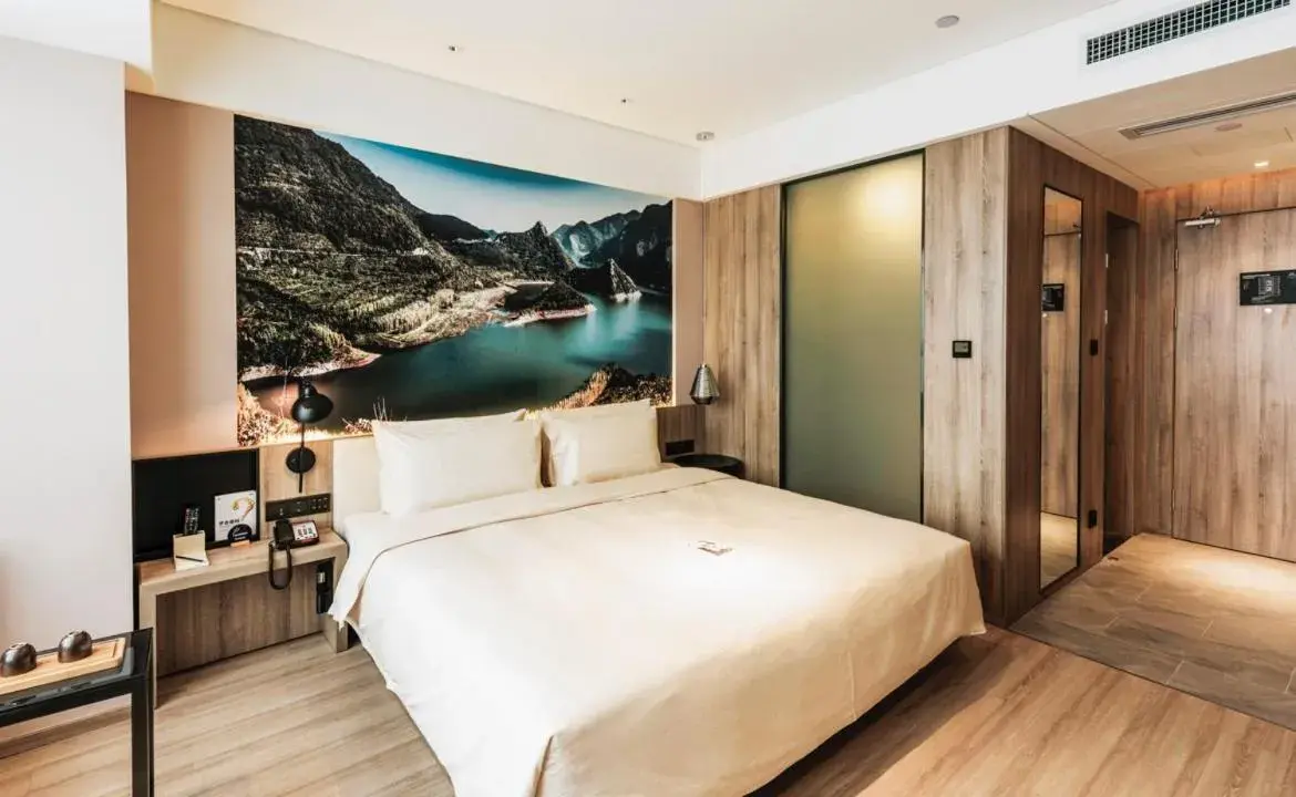 Bed in Atour Hotel North High Speed Railway Station Xi'an Bed in Atour Hotel North High Speed Railway Station Xi'an