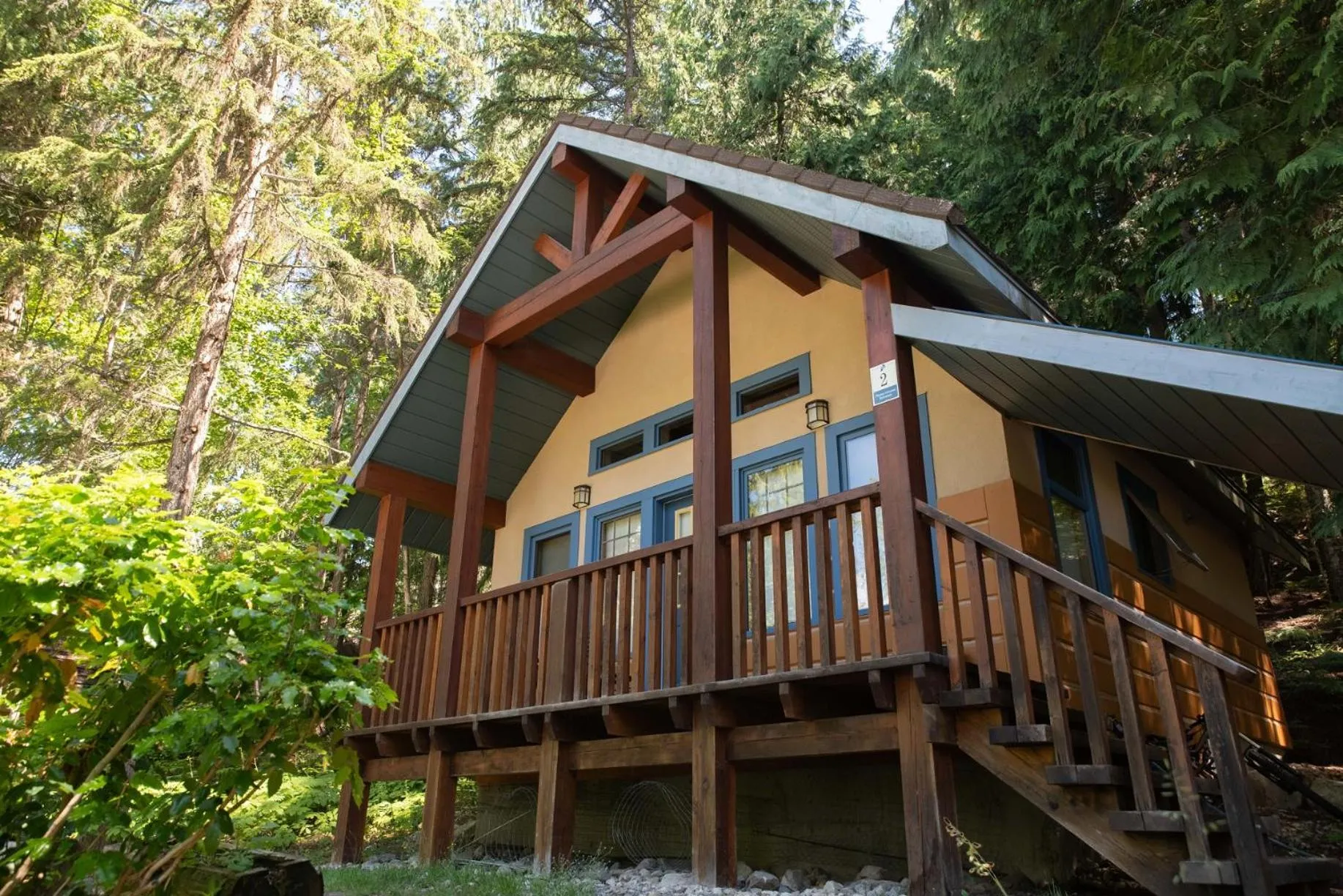 Property building in Halcyon Hot Springs Resort