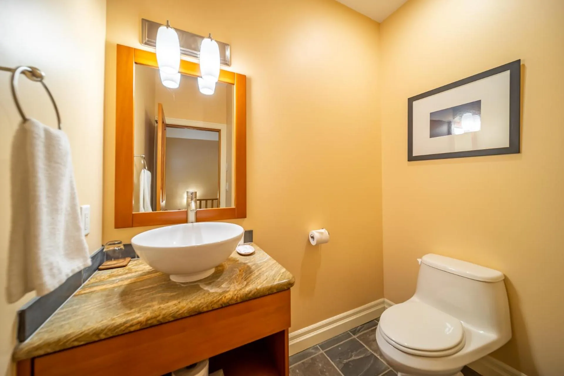 Bathroom in Halcyon Hot Springs Resort