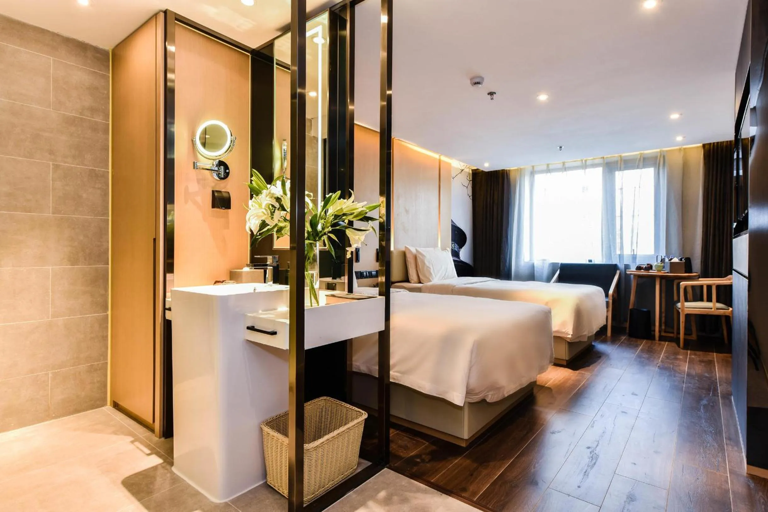 Bed in Atour Hotel South Luogu Lane Beijing