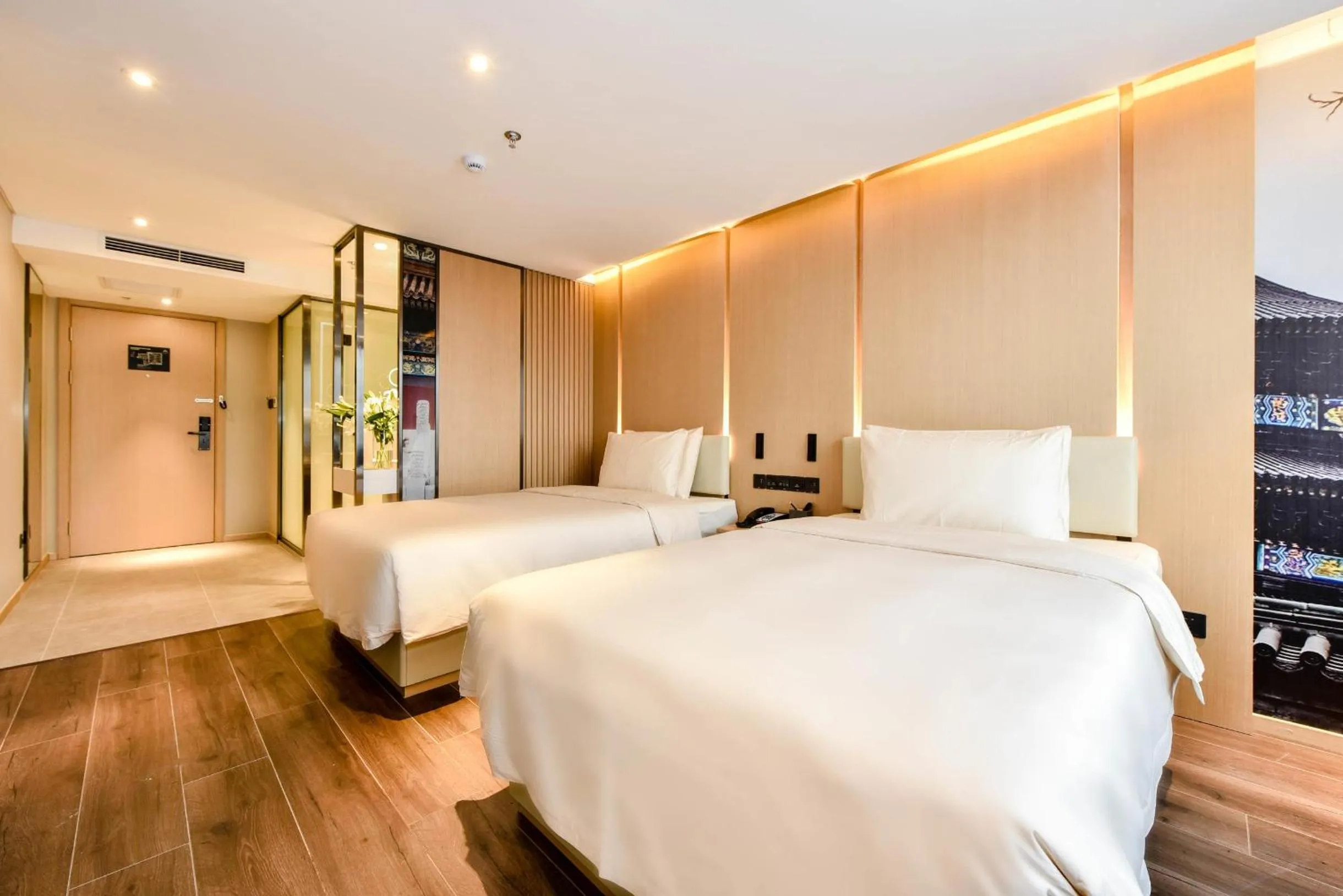 Bed in Atour Hotel South Luogu Lane Beijing