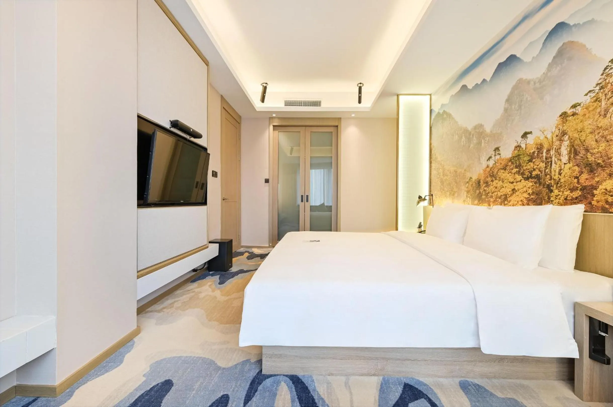 Bed in Atour Hotel Railway Station Dalian