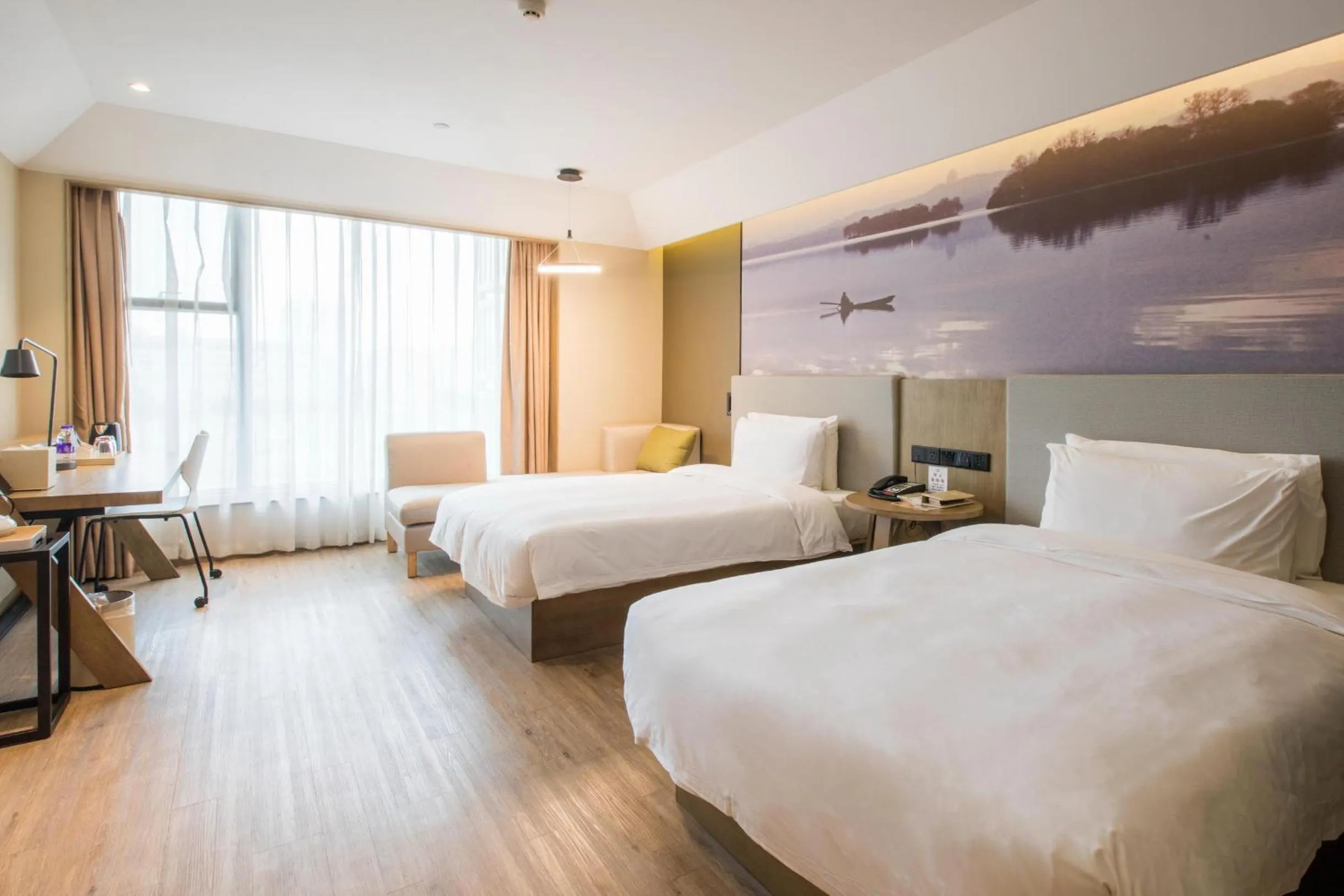 Bed in Atour Hotel Canal Hangzhou