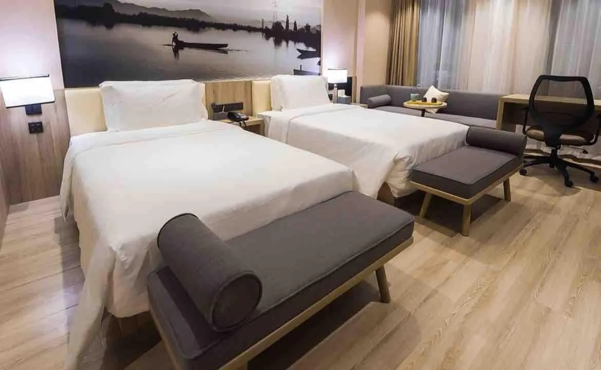 Bed in Atour Hotel Hailian Fuzhou