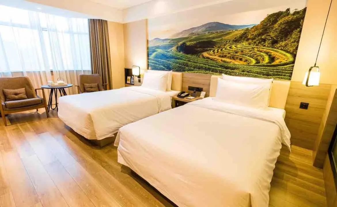 Bed in Atour Hotel Hailian Fuzhou