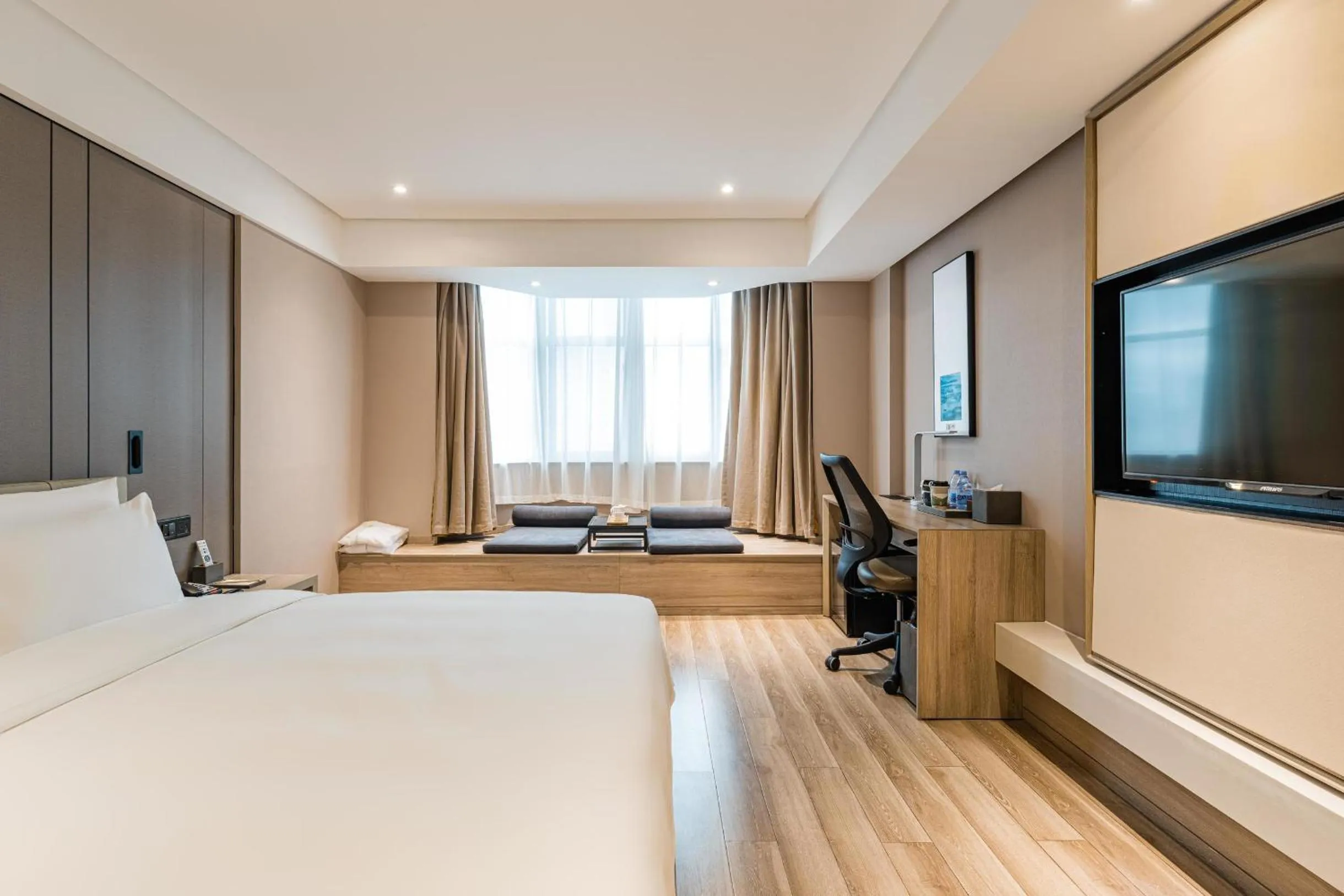 Bed in Atour Hotel Hailian Fuzhou