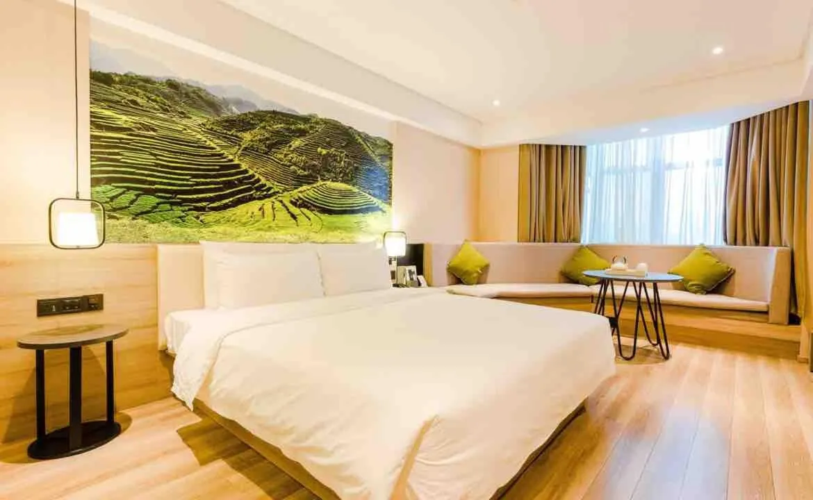 Bed in Atour Hotel Hailian Fuzhou