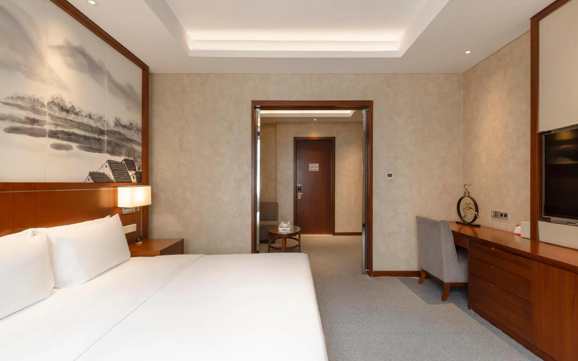 Bed in Atour Hotel Wangfujing Ave Xinjiekou Nanjing