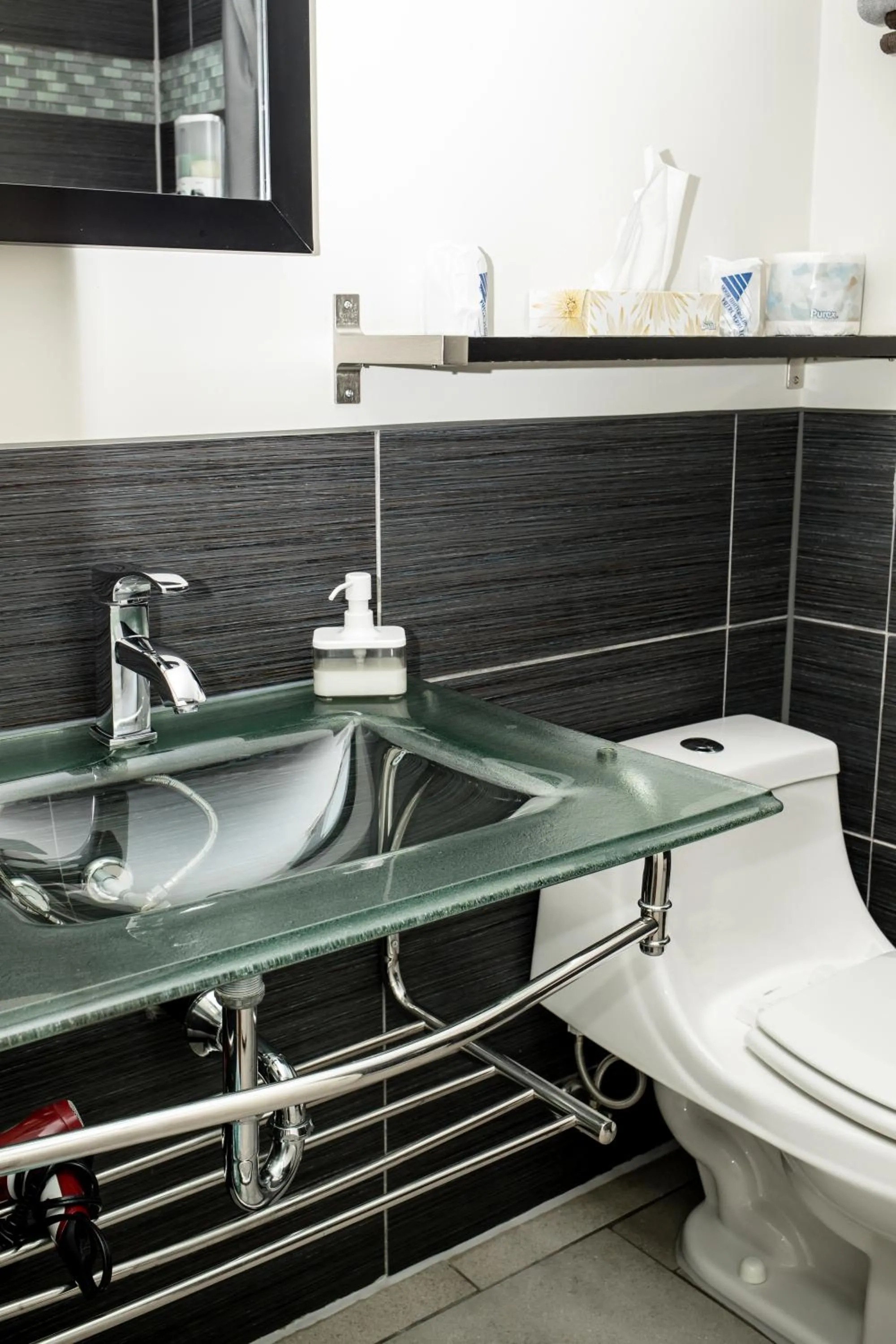 Bathroom in Crescent Motel