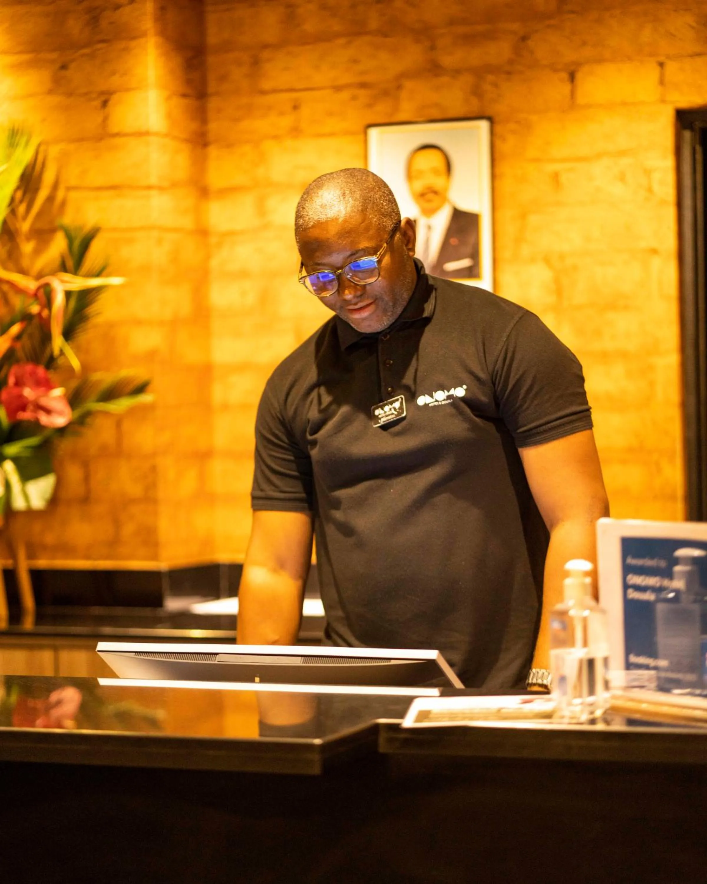 Lobby or reception in ONOMO Hotel Douala