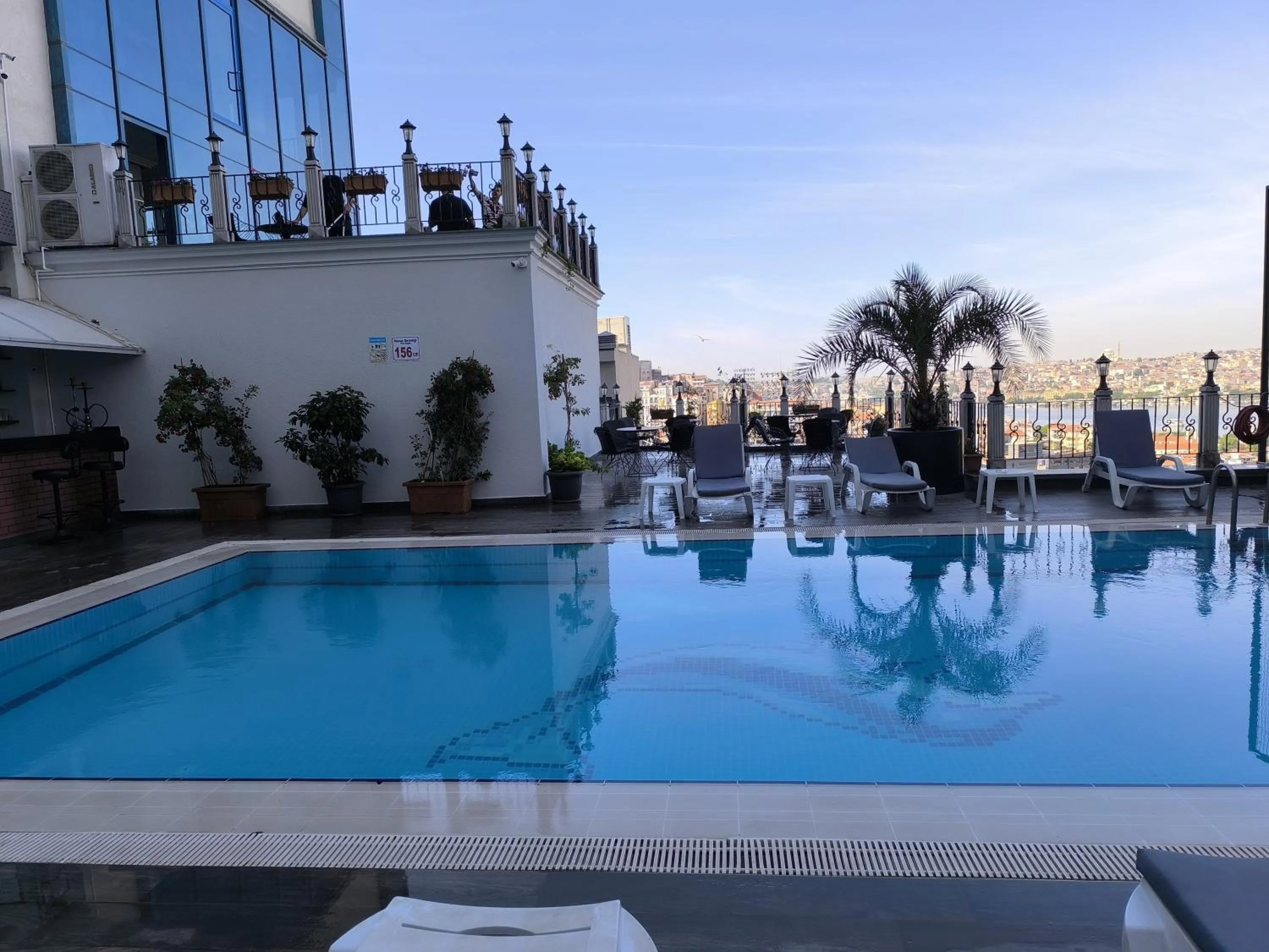 Pool view in Euro Plaza Hotel - Taksim Pera