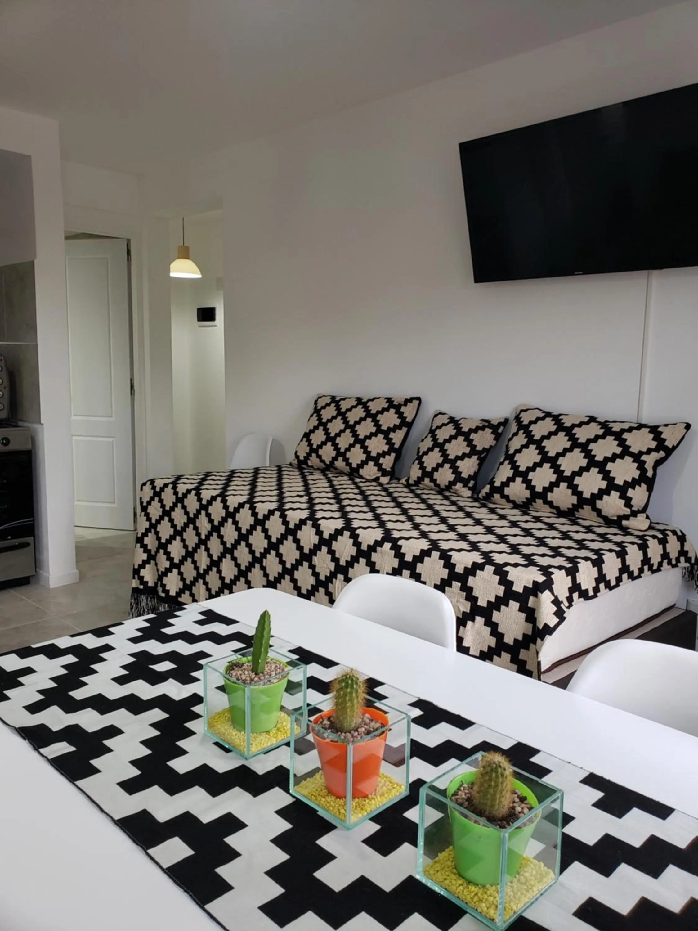 TV and multimedia, Bed in Bariloche Apartment