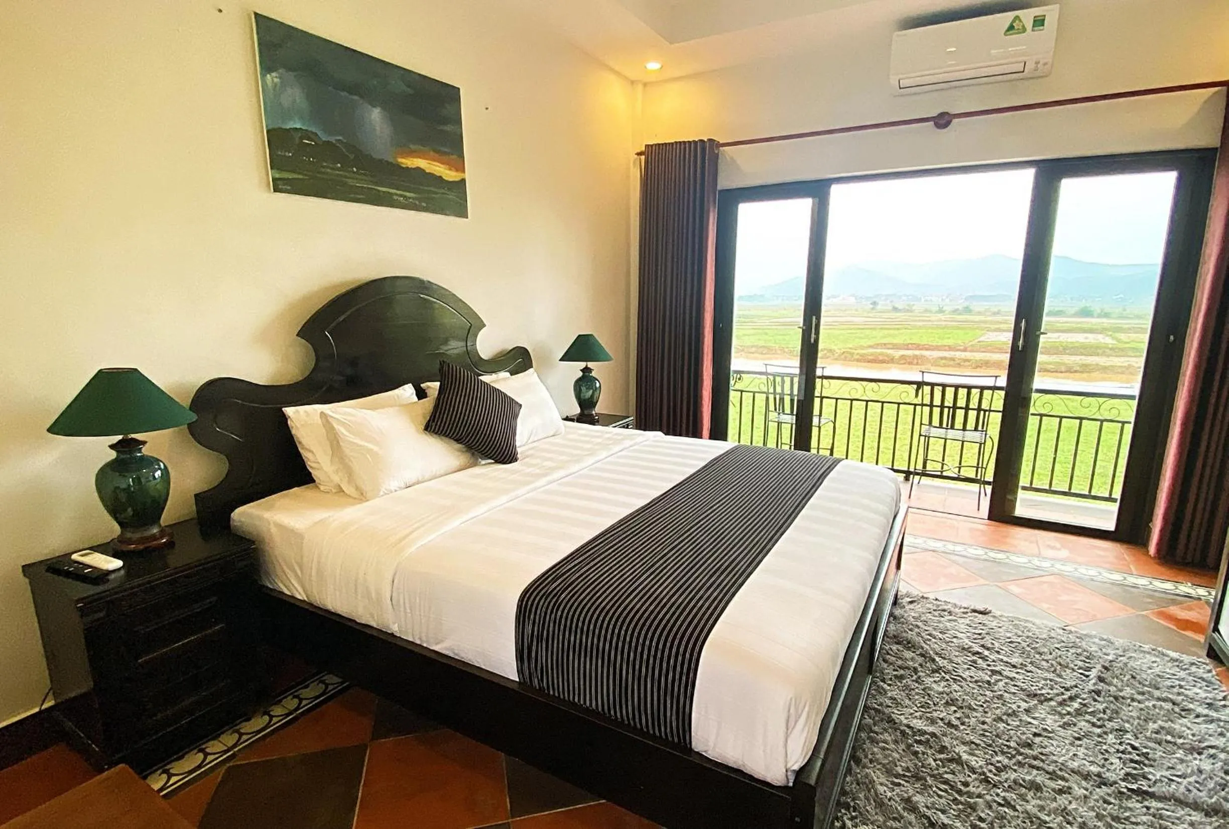 Bed in Karst Villas Phong Nha