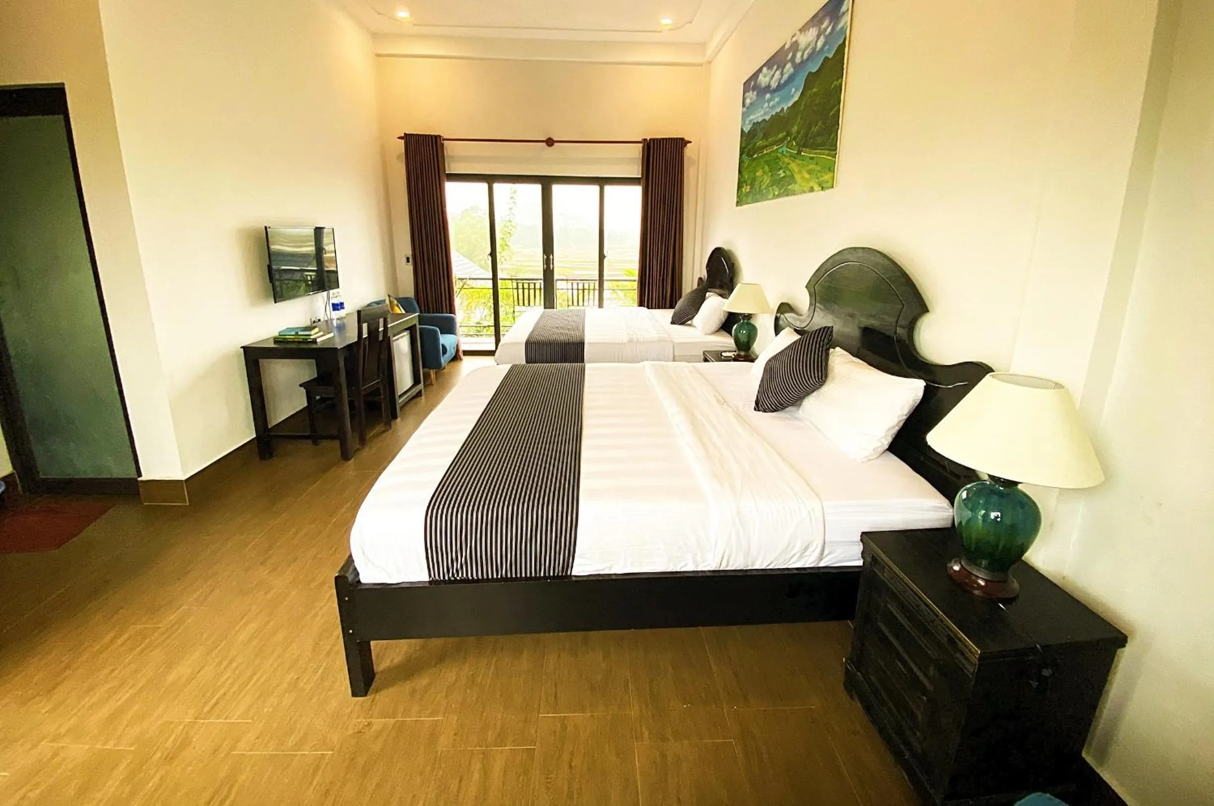 Bed in Karst Villas Phong Nha